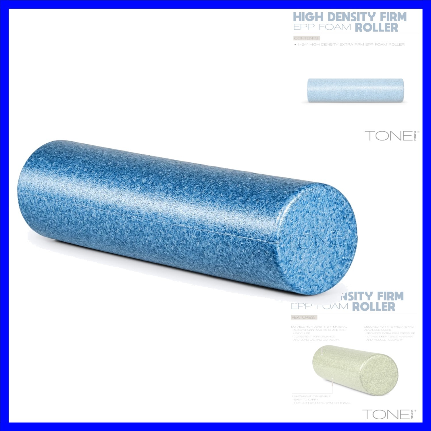 High Density EPP Foam Exercise Foam Roller for Yoga, Pilates, Stretching, Mas...