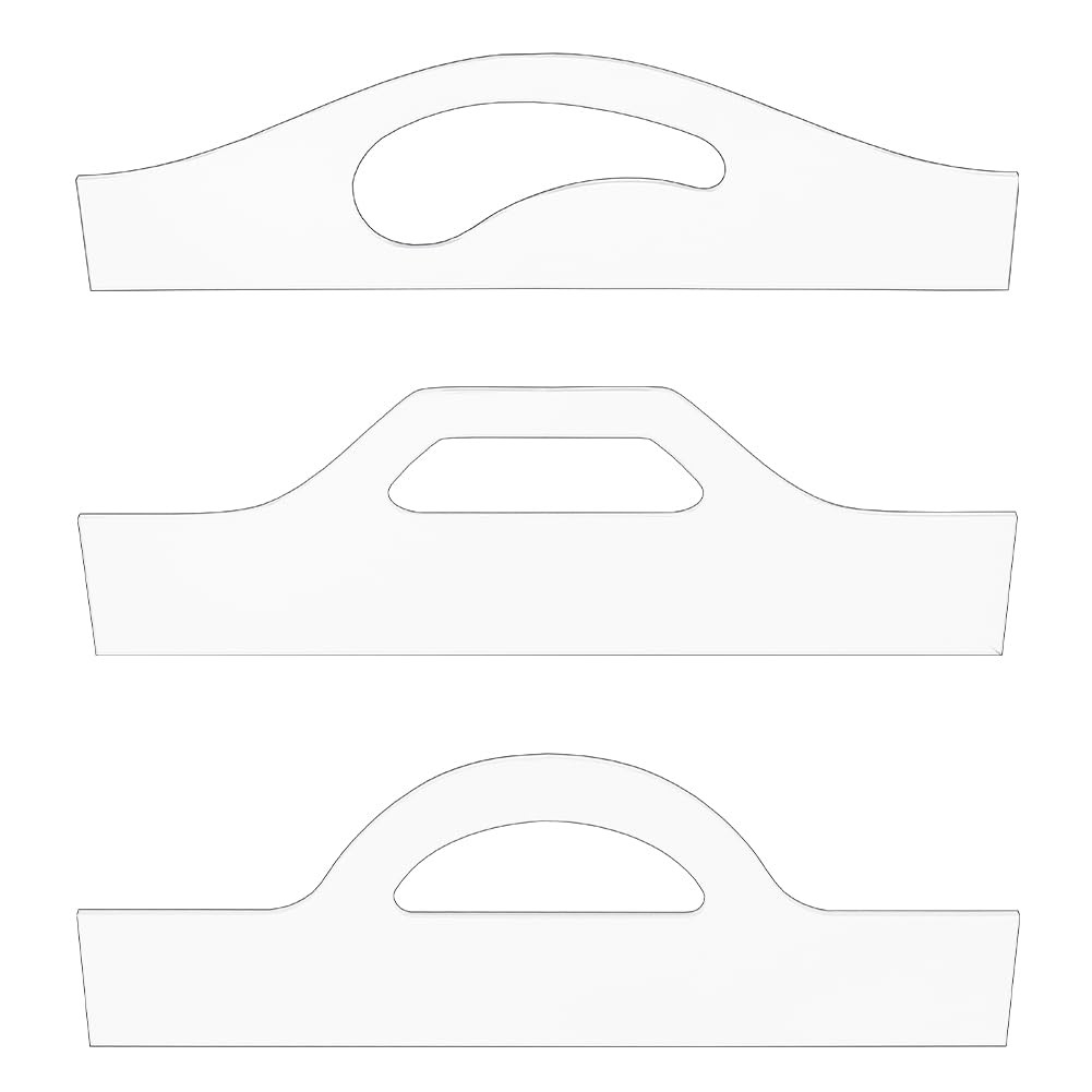 3Pcs Handle Template Cutting Board 3 Styles Templates for Woodworking Acrylic
