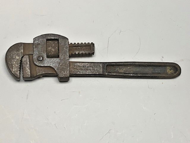 Vintage  8" Trimont Mfg. USA Pipe Wrench Good Condition Circa 50's monkey wrench