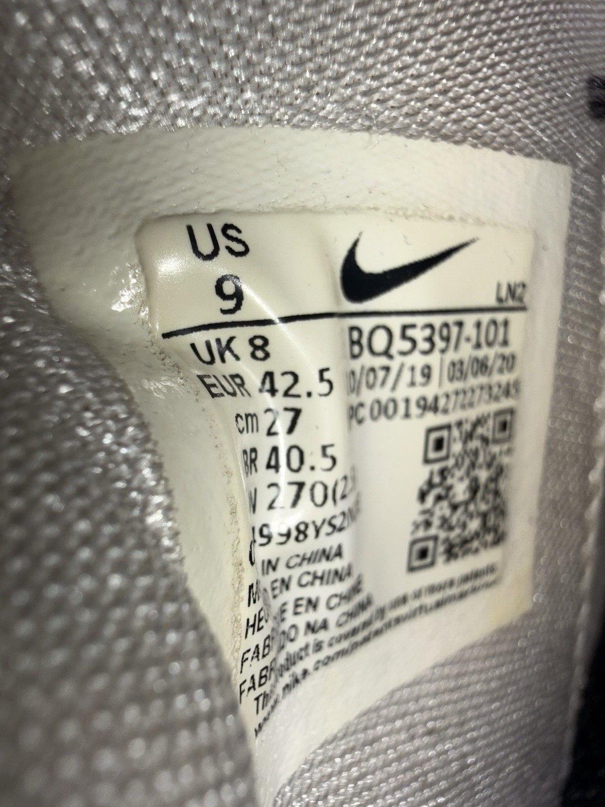 Nike Adapt BB 2.0 White Cement Low Top Lace-Up BQ5397-101