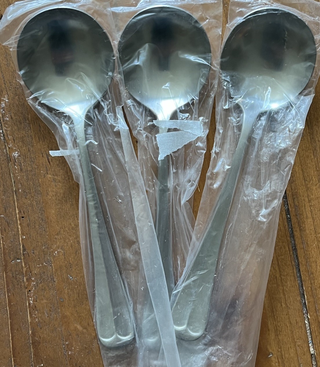 1776R Stainless By Present Korea 3 Soup Spoons New Sealed