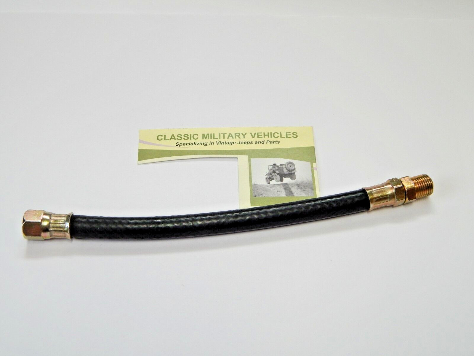 Willys CJ2A Flexible Fuel Line Hose. L134 & F134. CJ3A CJ5 Truck Wagon Jeepster.