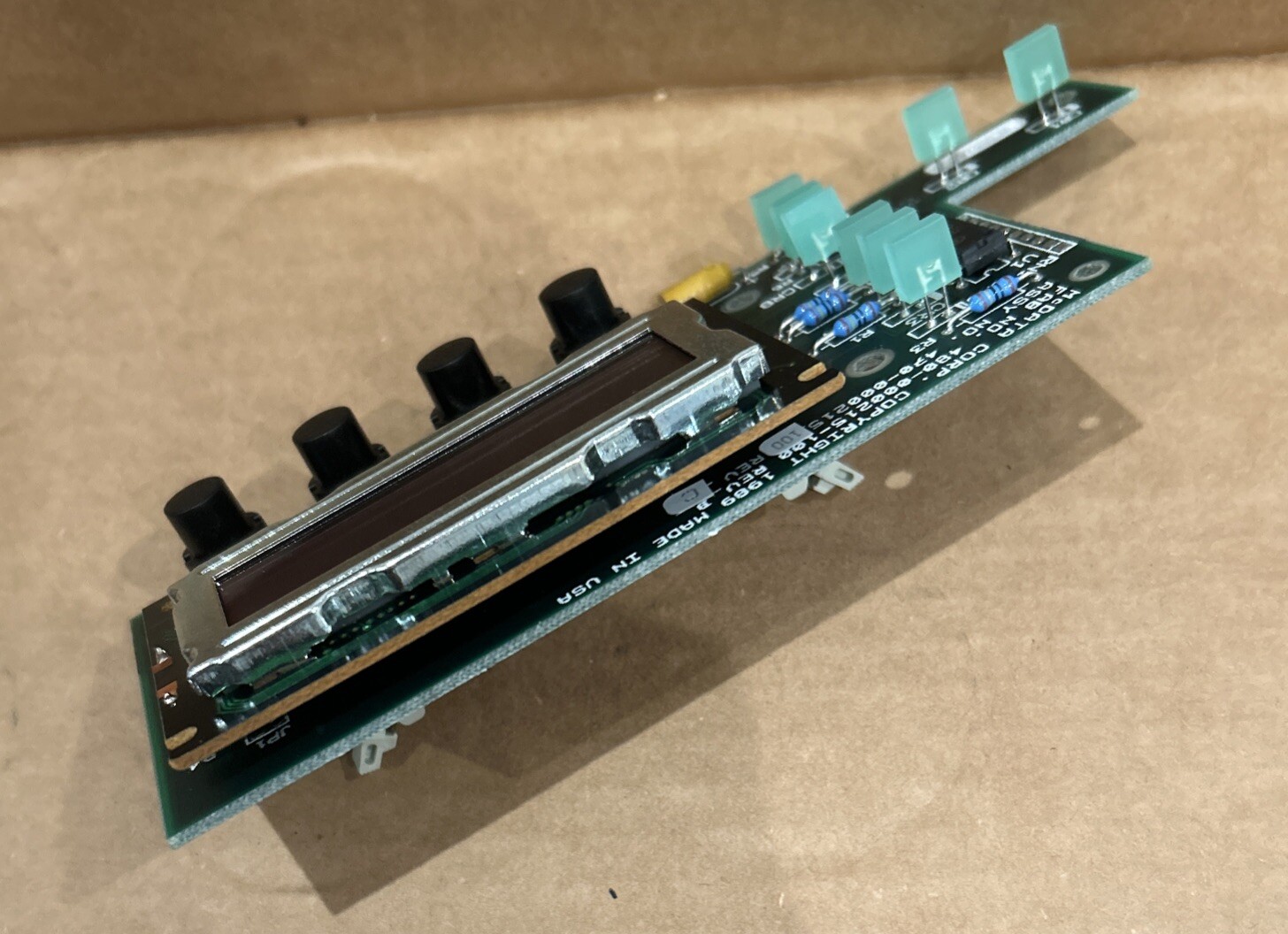 Sharp New Display LM16A21 LCD F1008CP HCN-24V w McData 480-000215-100, 4 Knobs