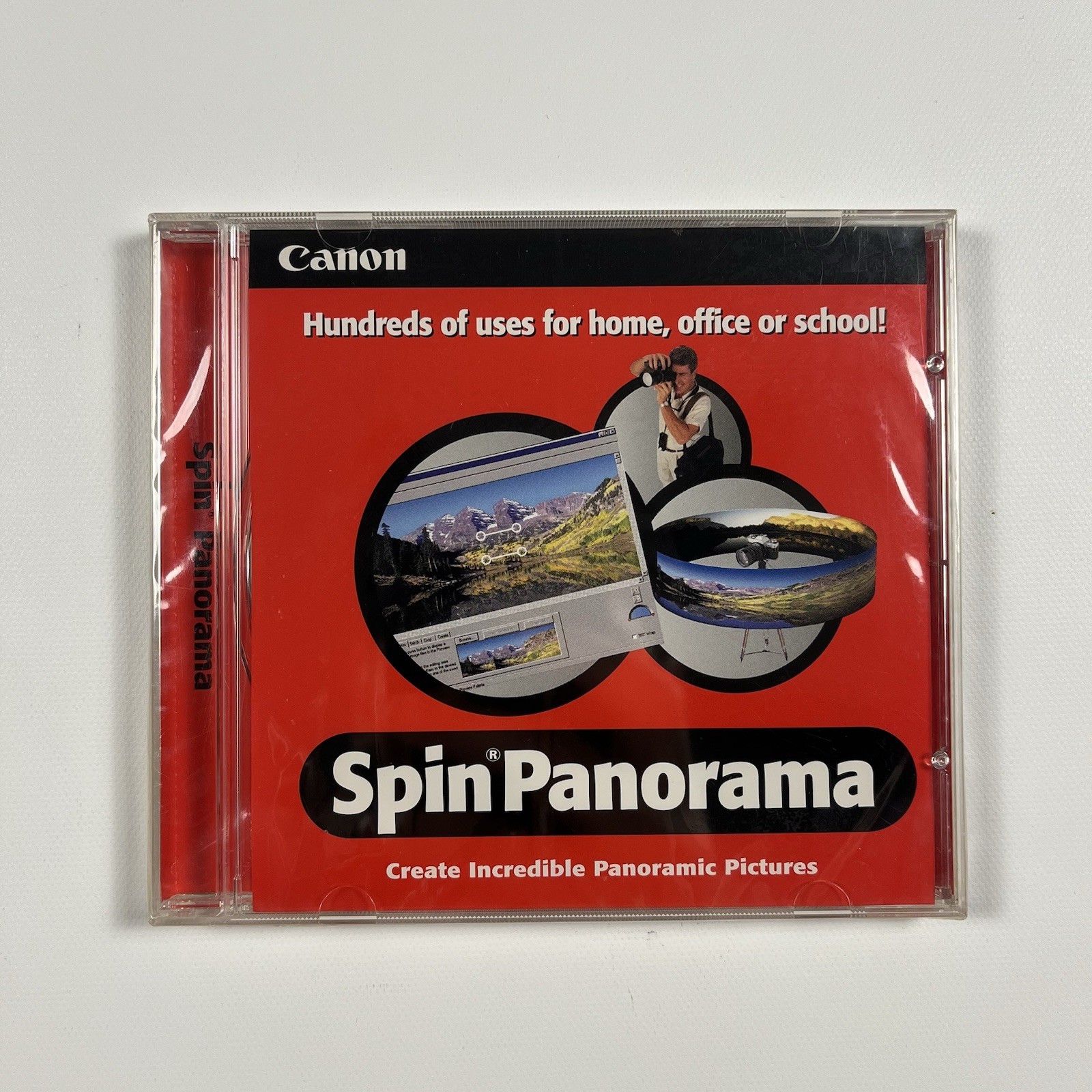 NEW & SEALED Canon Spin Panorama Software CD-ROM Panoramic Photo Creator Mac/PC