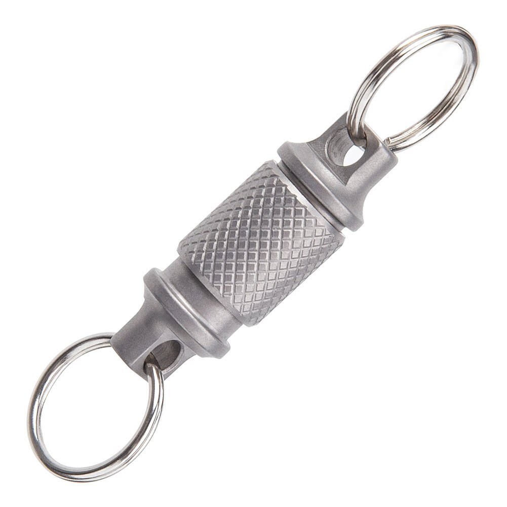 Titanium Alloy Keychain Detachable Car Key Holder 360° Swivel Quick-Release Tool
