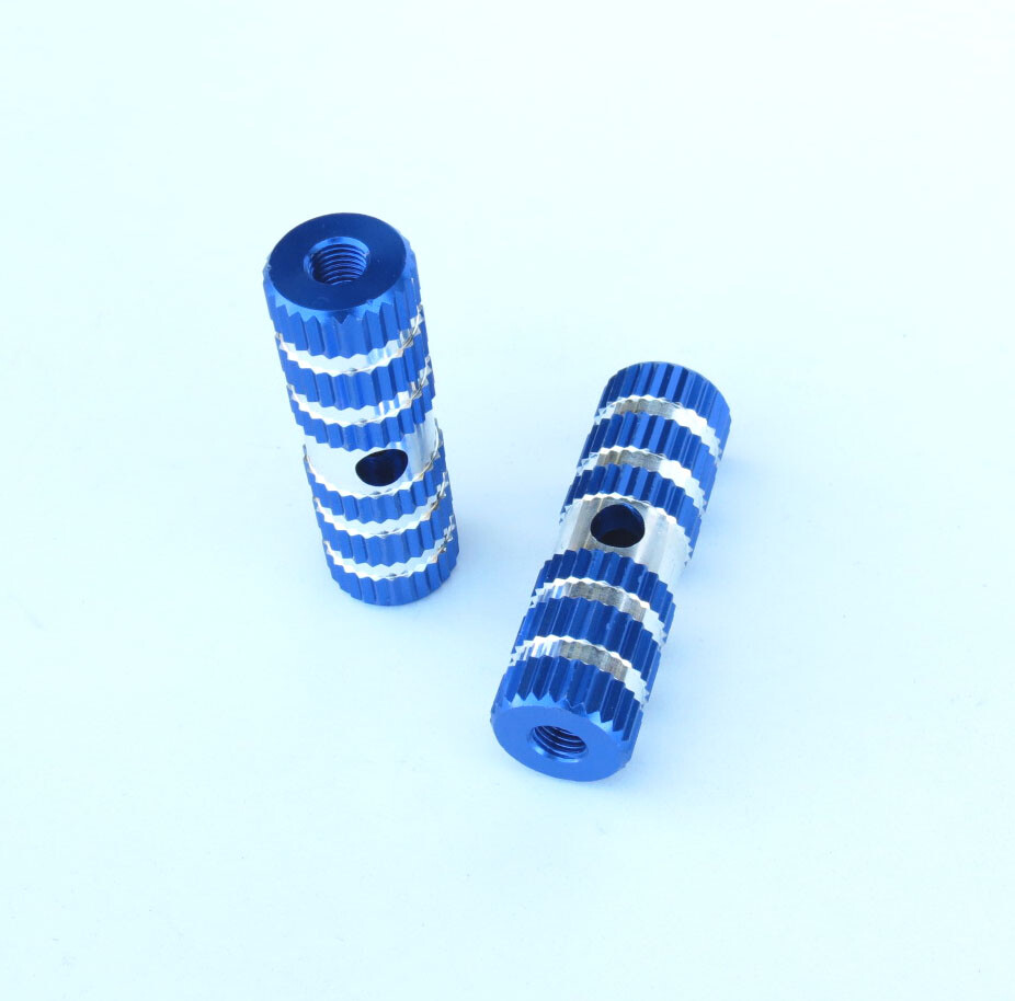 2 PCS Colorful Kid Alloy Bike Stunt Foot Pegs for Bike Bicycle BMX Fixie Axle Bl