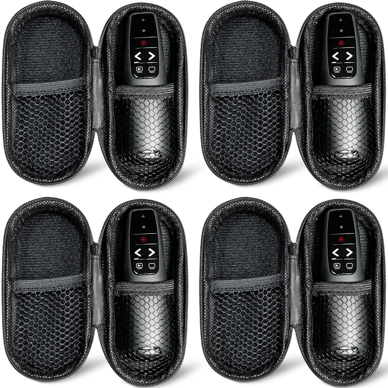 Wireless Presentation Clicker with Cases - Remote PowerPoint Pointer for Mac & P