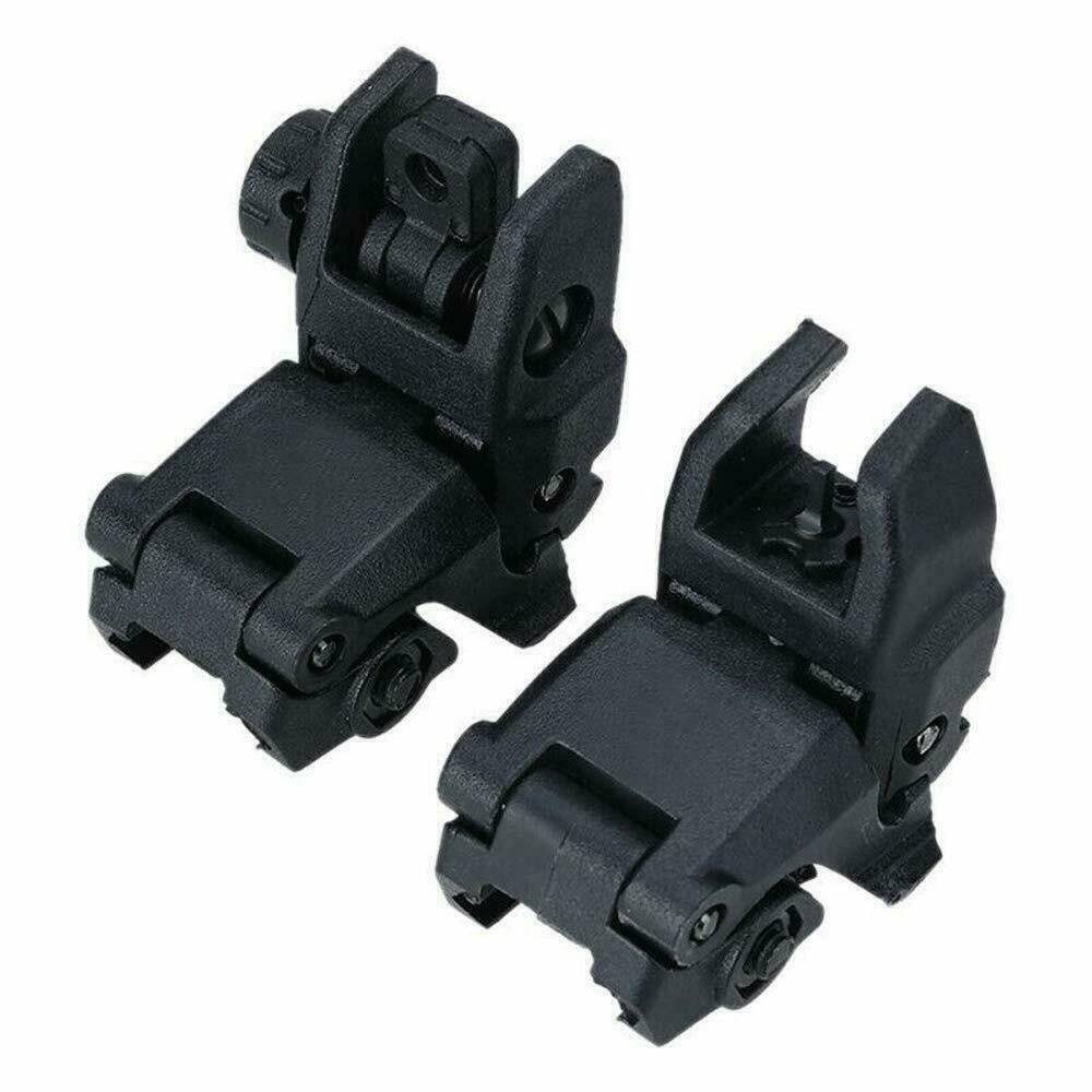1-4 Set Premium Pair Flip-up Tactical Sight Nylon Folding Sights Front&Rear Set