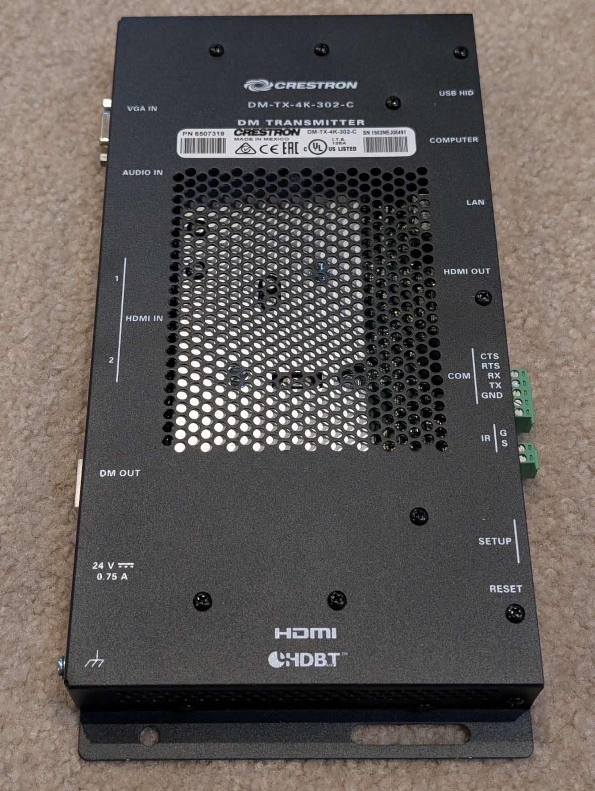 CRESTRON DM-TX-4K-302-C / DMTX4K302C (USED)