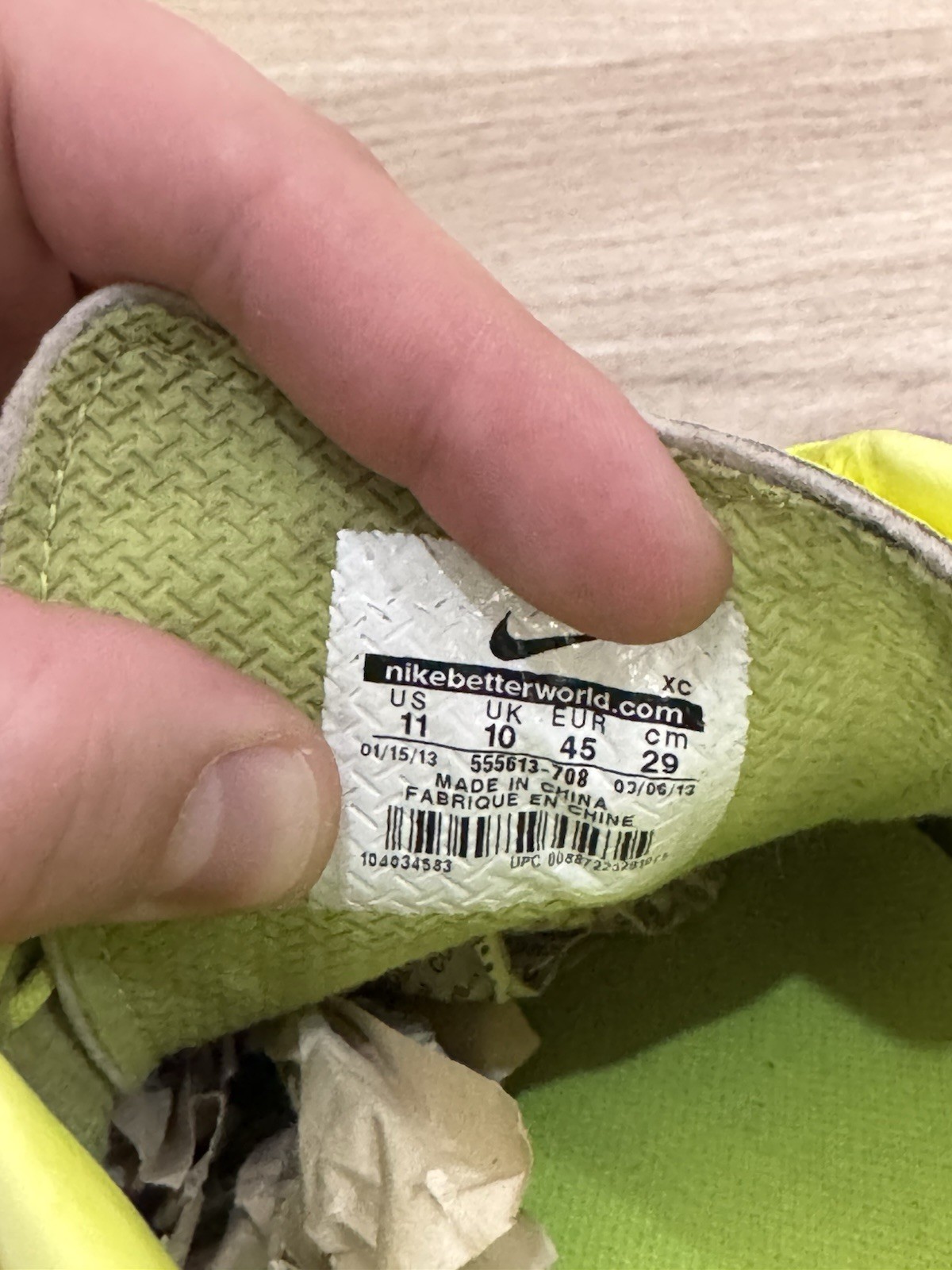Nike Mercurial Victory Neon Yellow And Orange Soccer Cleats Size 11 Rare Vapor