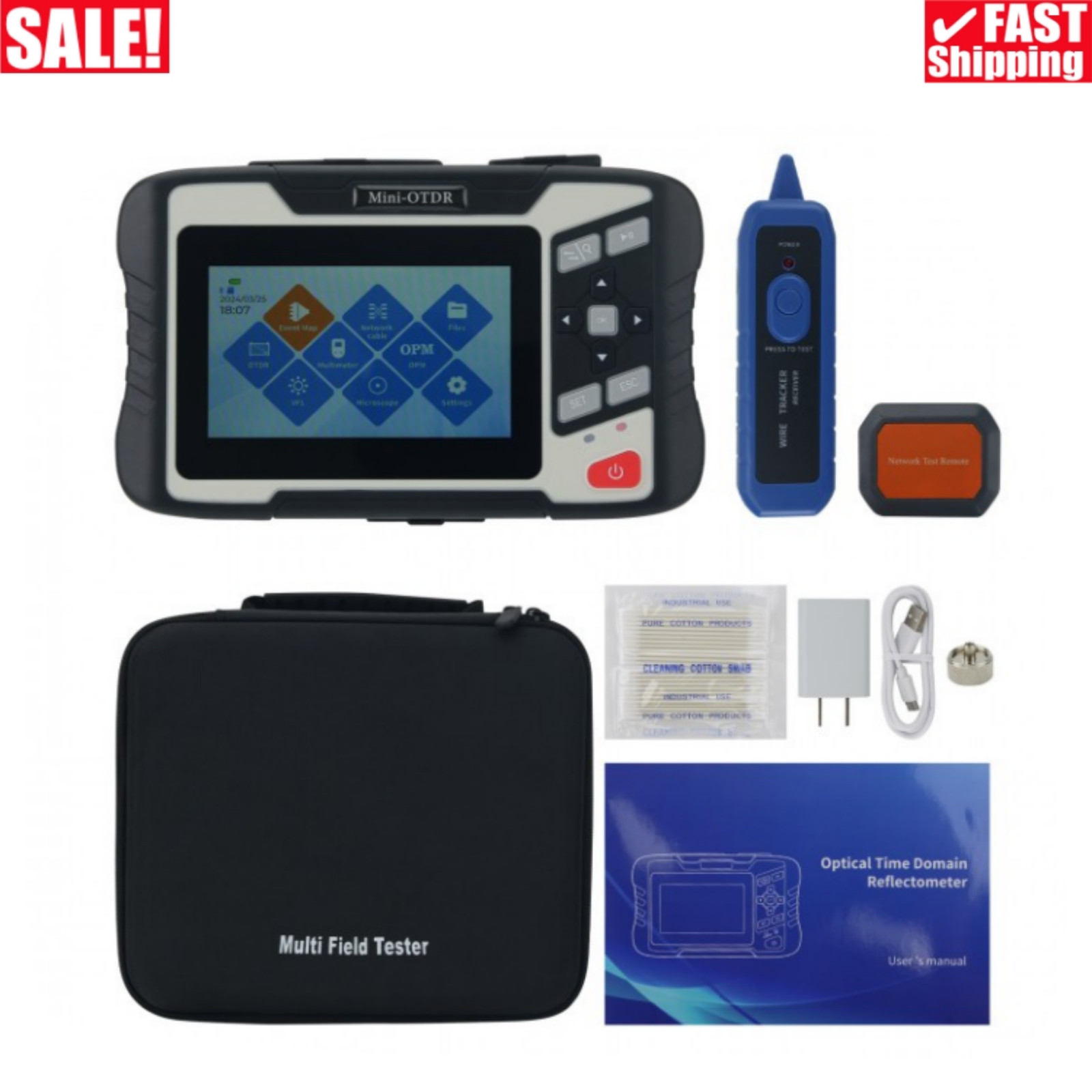NK4300-D1-X 1310/1550nm 26/24dB OTDR Optical Time Domain Reflectometer
