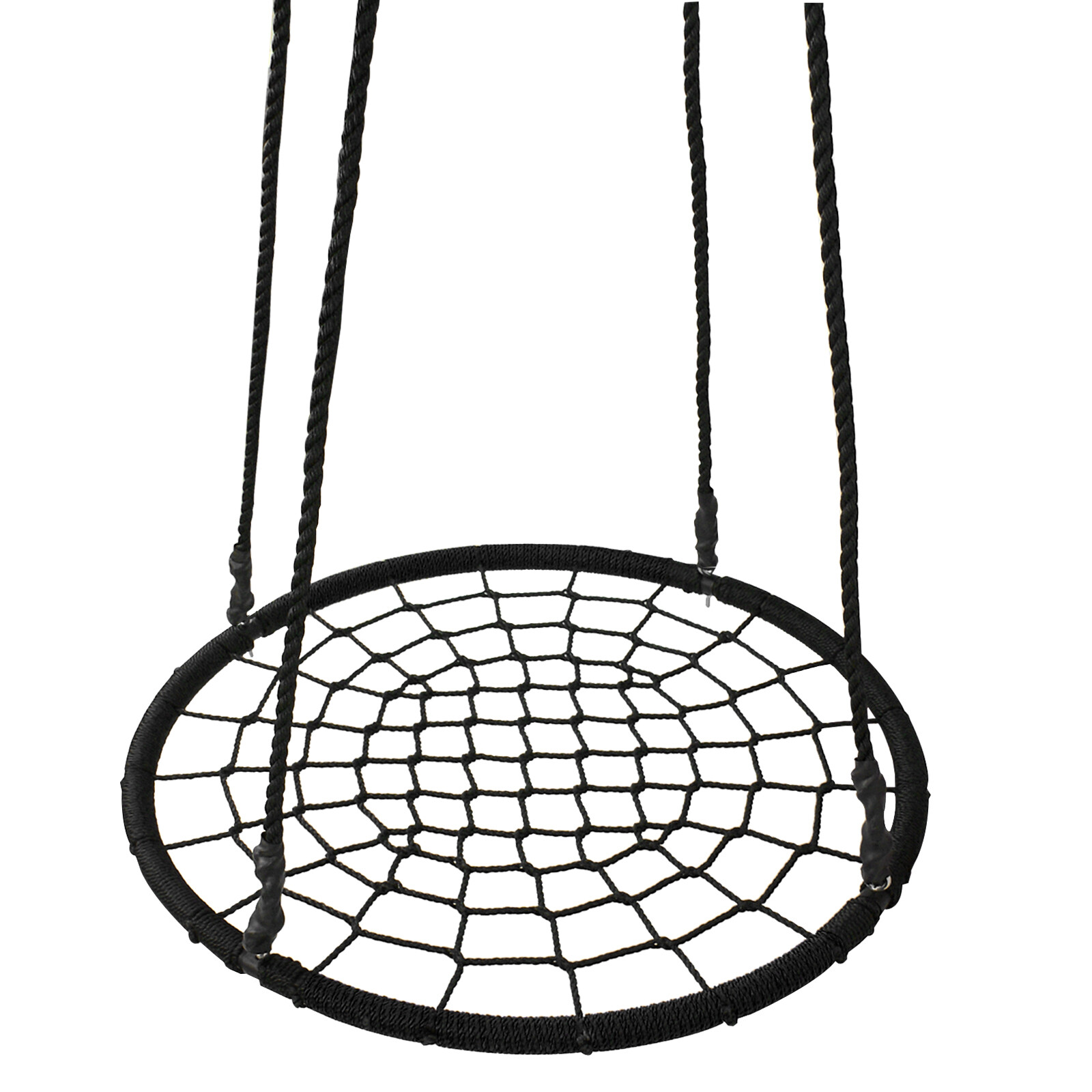 48'' Spider Web Tree Swing Net For Kids Max Weight Adjustable Height 600Lbs