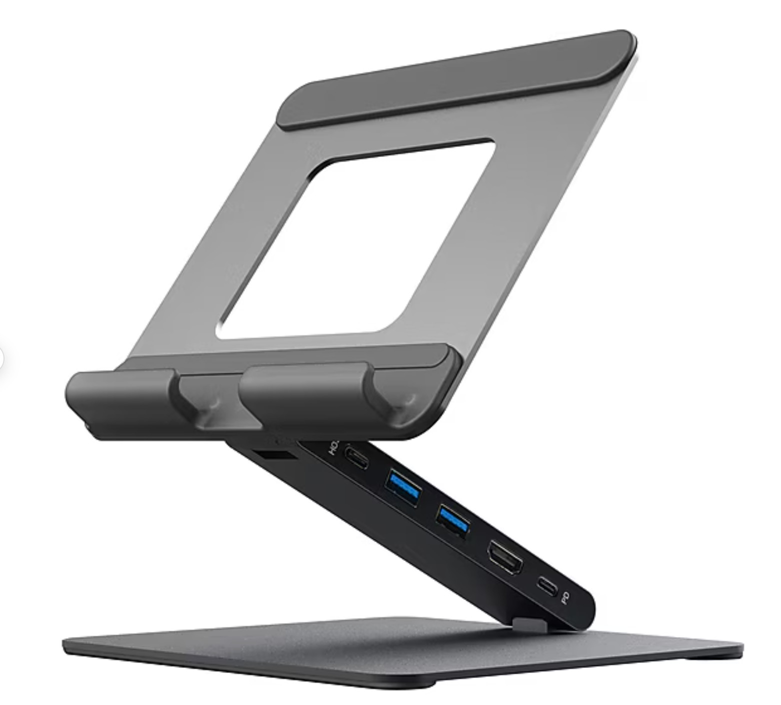 M-Edge Mainframe Adjustable iPad Tablet Hub Stand Silver TB1-MF-AL-GY Open Box