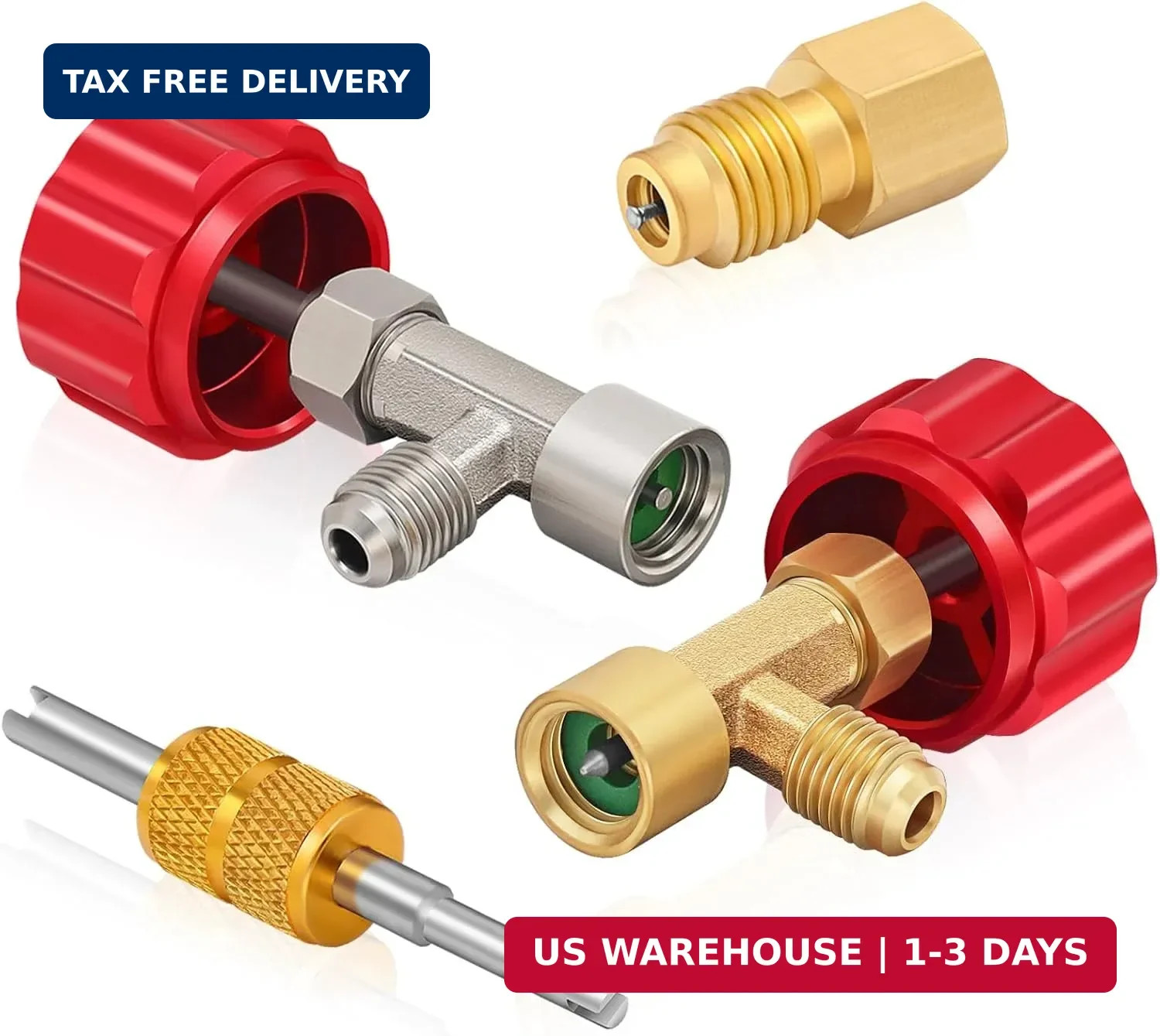 Boltigen R134a Can Tap Kit, Automotive R134a Self Sealing Can Tap, AC Puncture F
