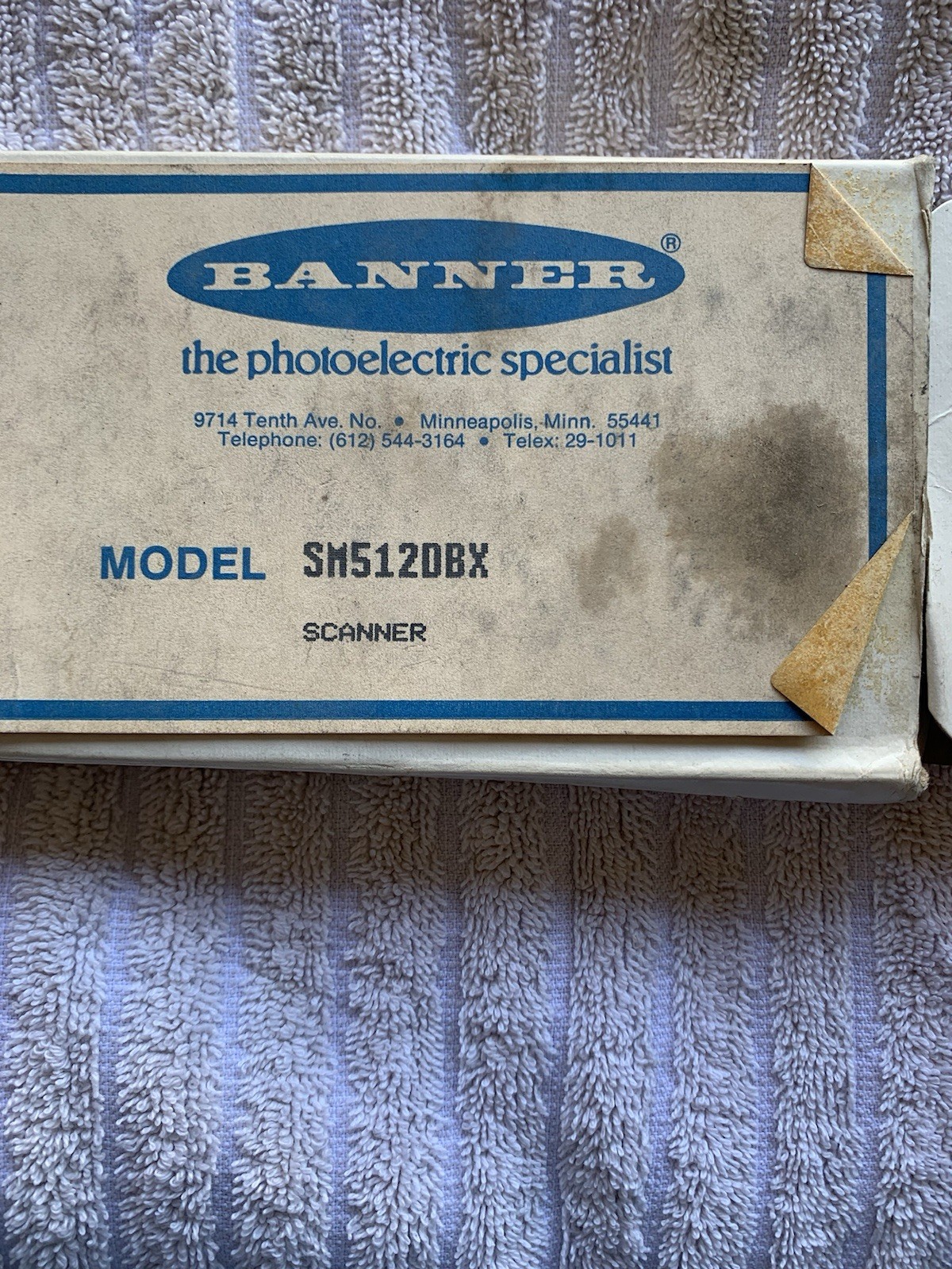 Banner SM512DBX Scanner