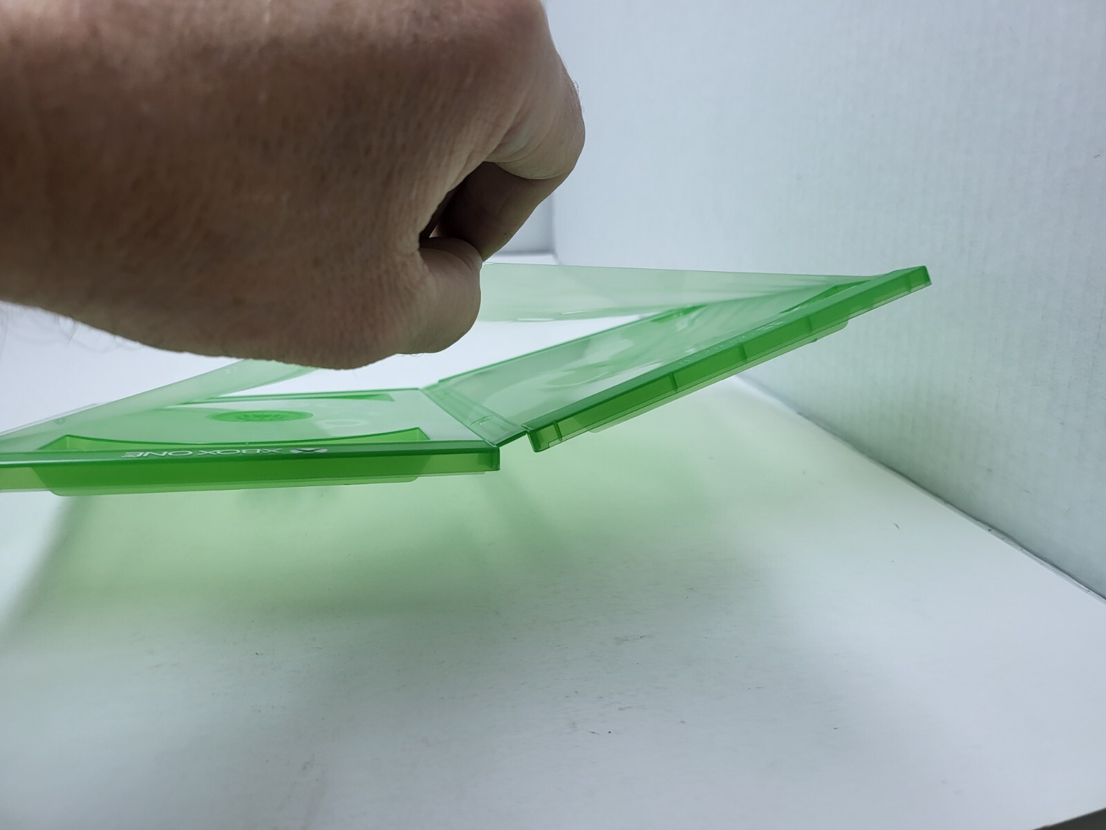 2X MINT NEW XBOX ONE Authentic Replacement Clear Green Game Case OEM W/Sleeve