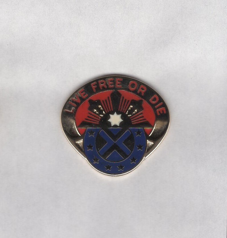 US Army 197th Field Artillery Fires Bde FA crest DUI clutchback c/b badge S-21