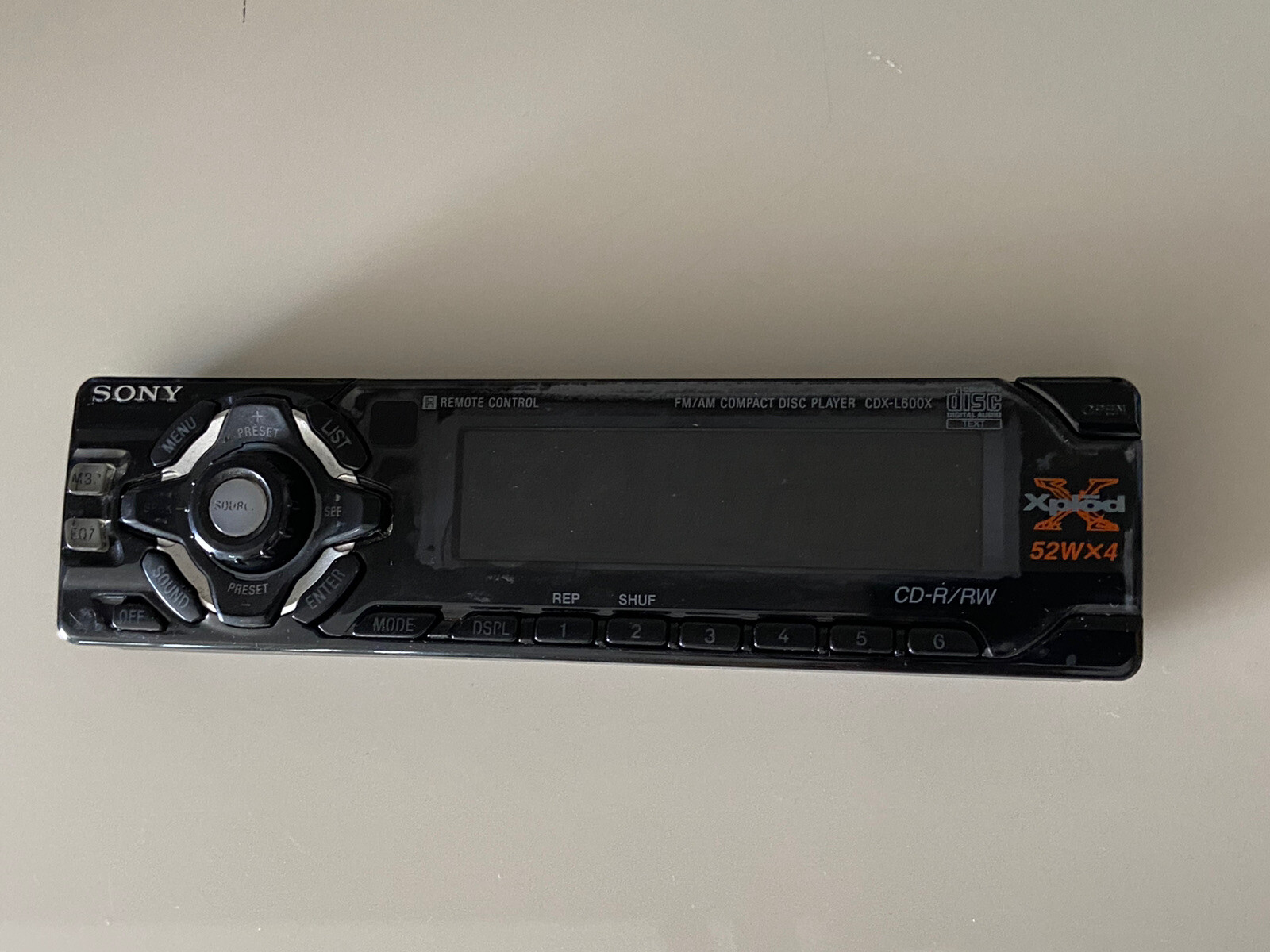 SONY CDX-L600X CAR STEREO SONY CDX-L600X  FACEPLATE ONLY OEM🟠