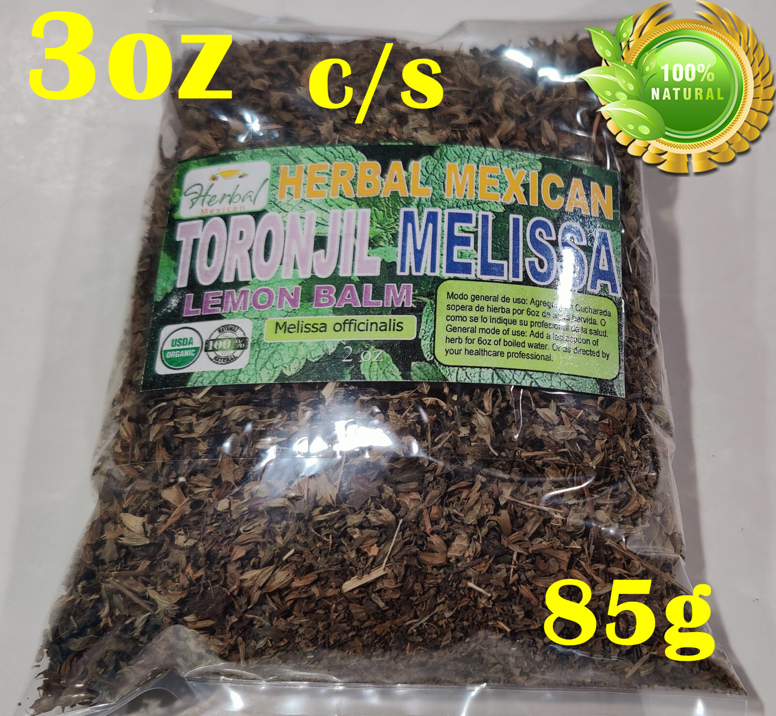 Toronjil, Melisa, Melissa officinalis, lemon balm herb, balm, common balm, balm