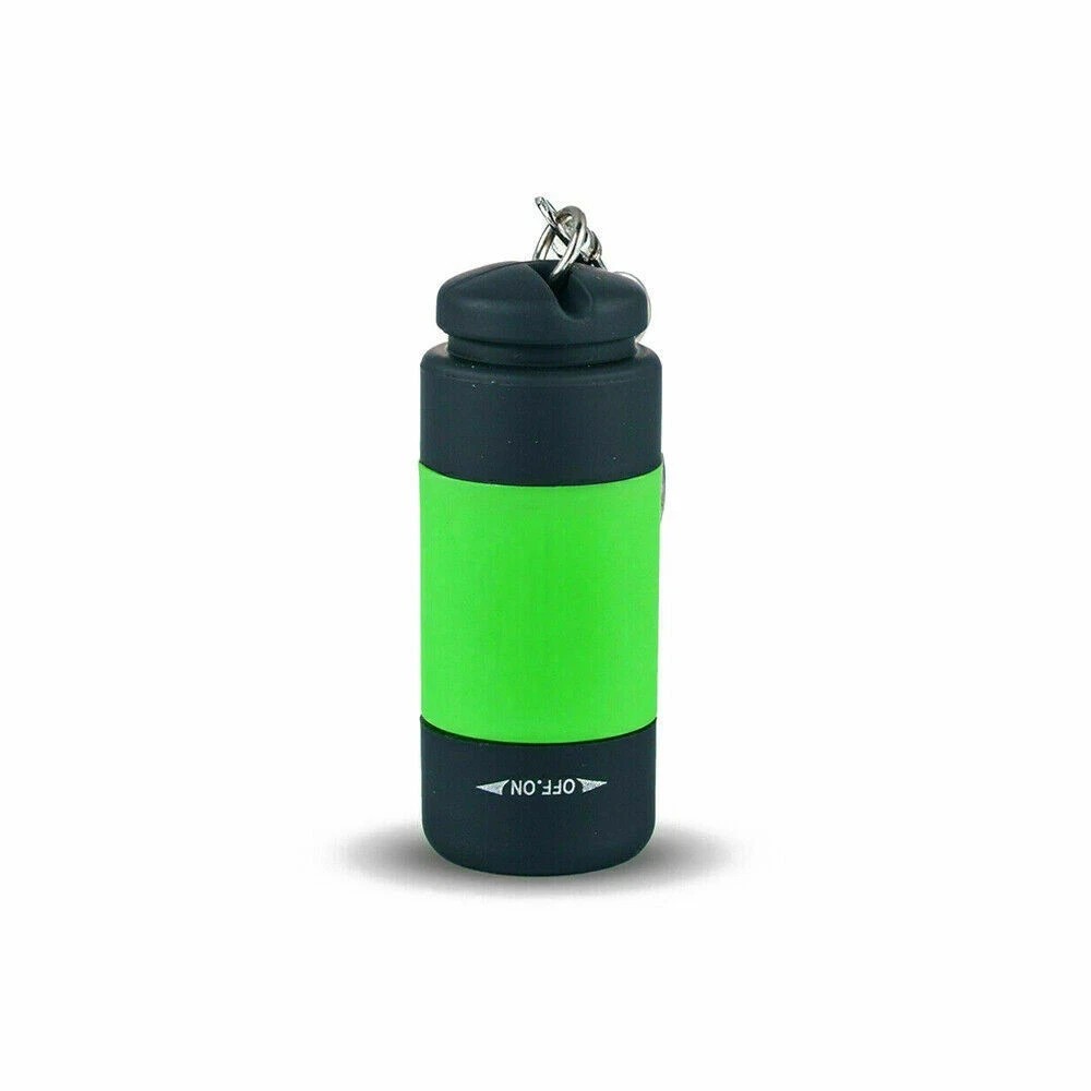 Mini USB Rechargeable LED Flashlight Pocket Torch Keychain Camping Lamp