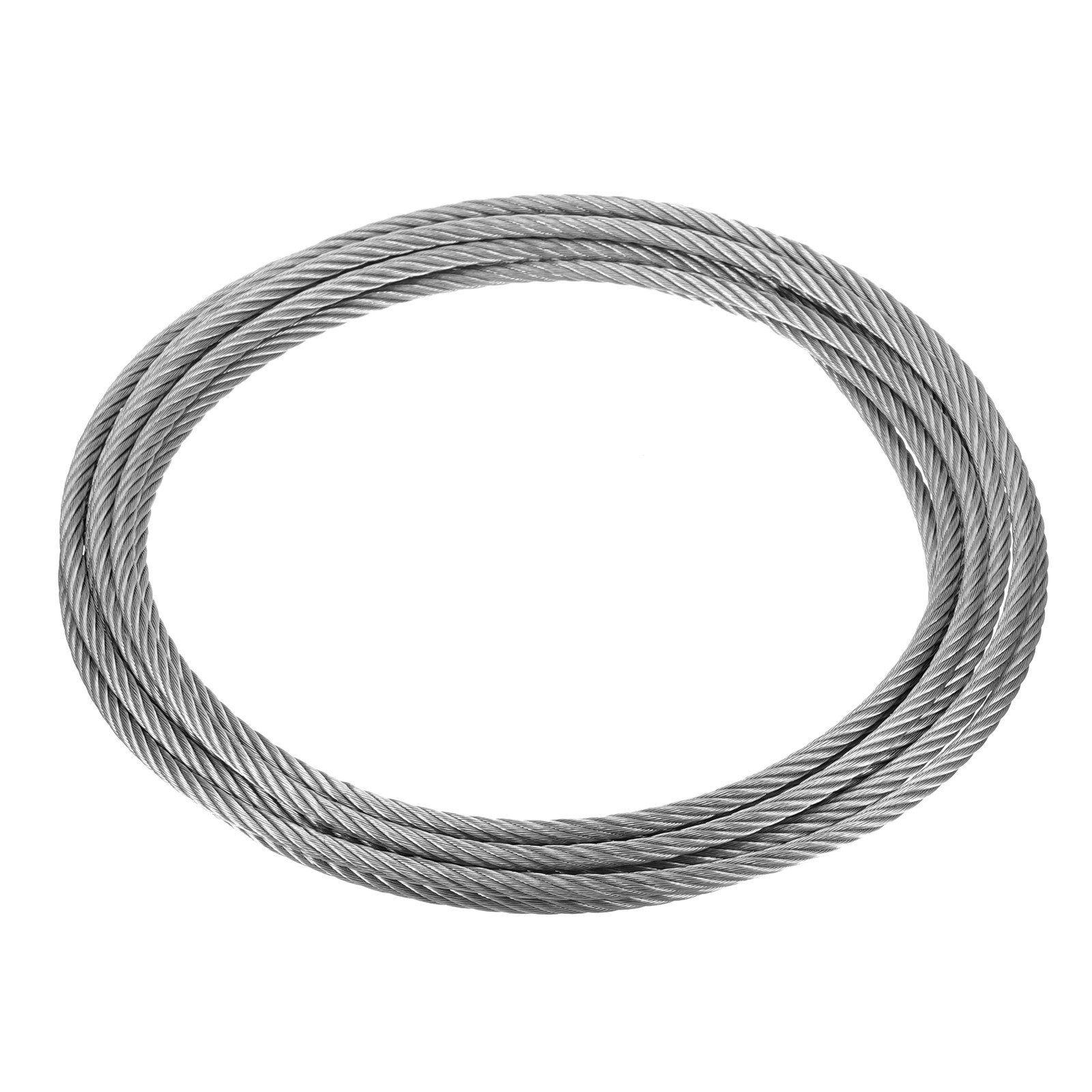15/64" (6mm) 20ft (6M) 304 Stainless Steel Cable Wire Rope 7 x 19 Strands