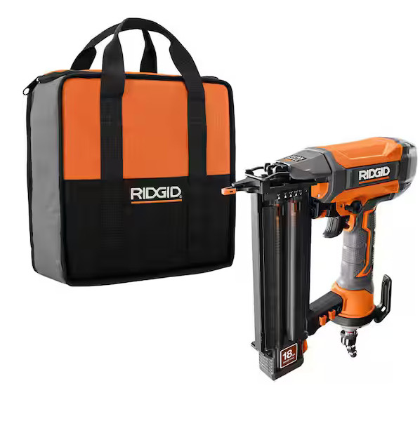 RIDGID 18-Gauge Pneumatic 2-1/8 in. Brad Nailer TOOL ONLY R213BNF