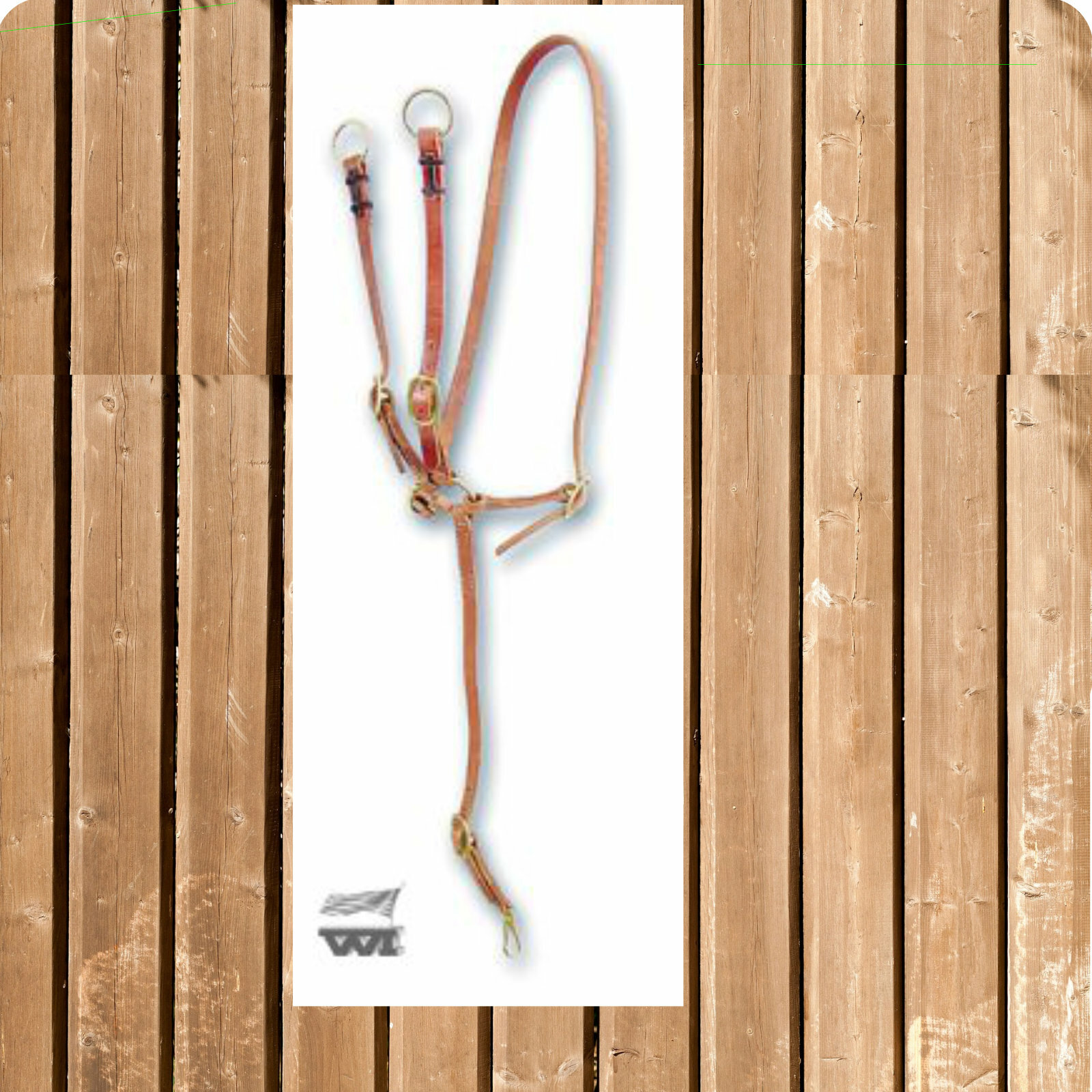 Heavy Running Martingale in Hermann Oak Harness Leather, Western Martingale