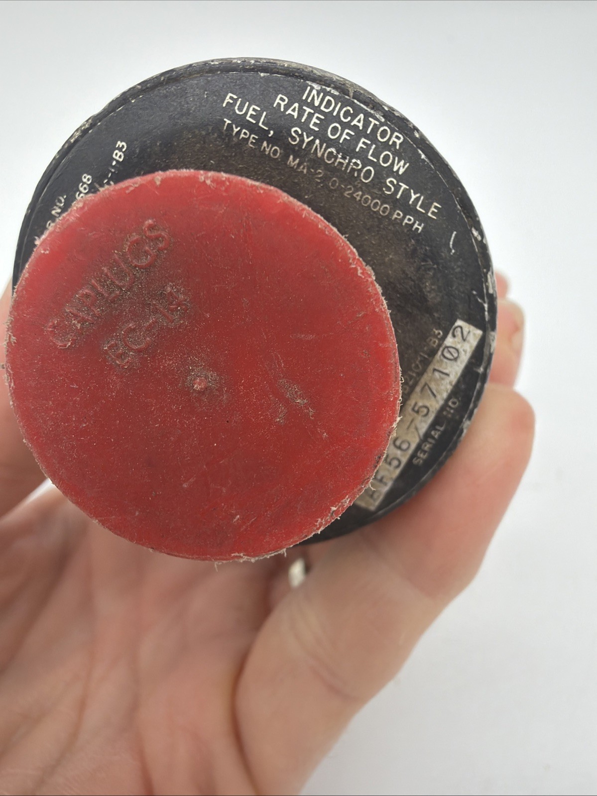 Vintage Bendix Eclipse Aircraft Indicator Fuel Glow Marked PPH X1000