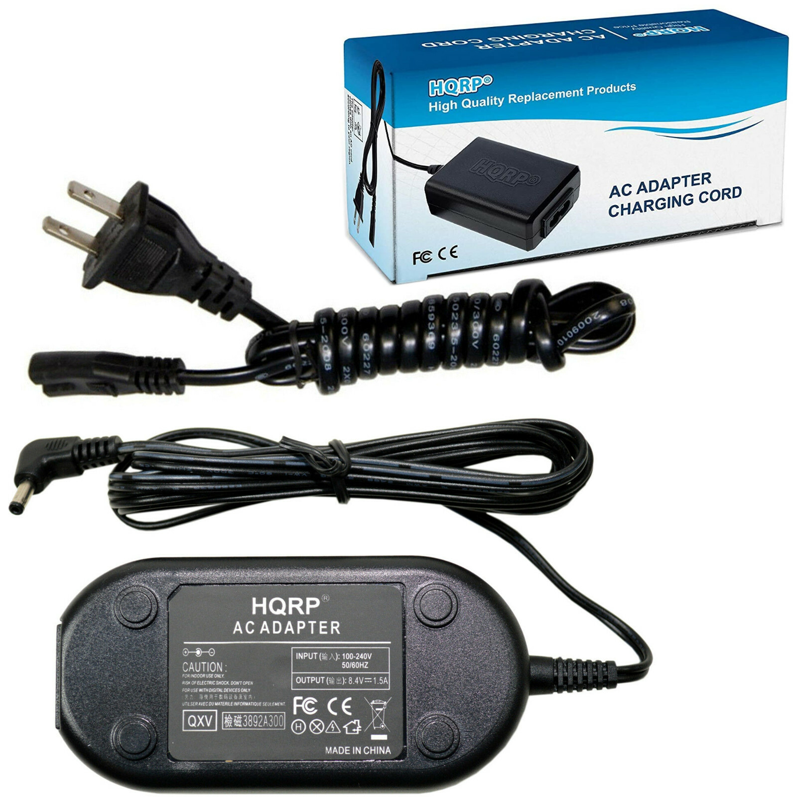 HQRP AC Power Adapter for Canon VIXIA FV 500, FV M1, FV M10, FV M100, FV M20