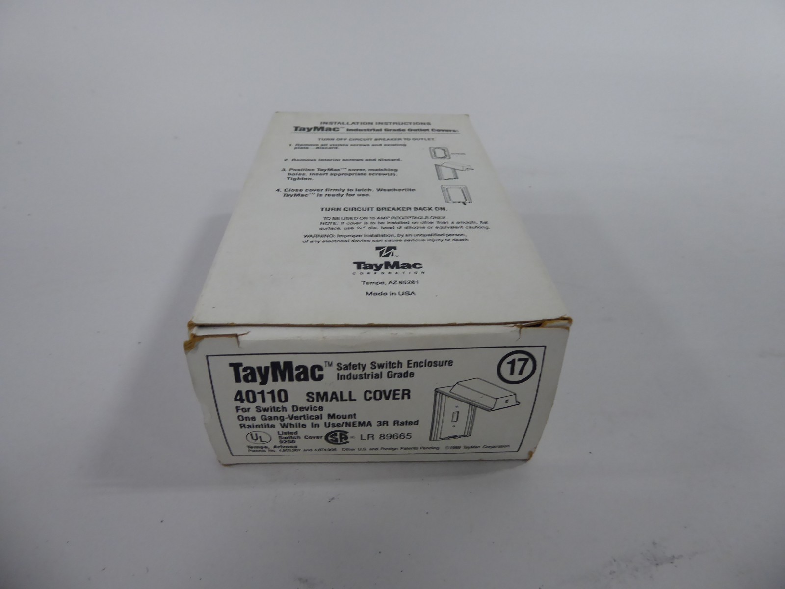 Taymac 40110 Small Cover for Switch Vertical Mount