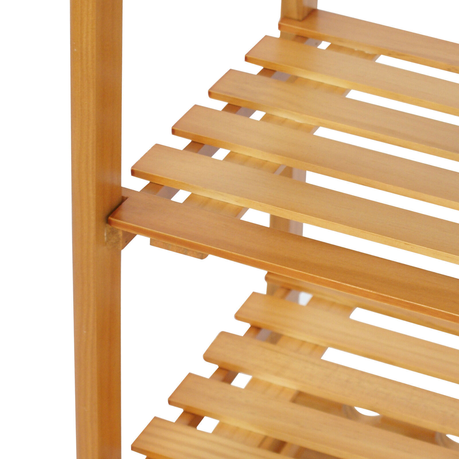 Durable Bamboo Rolling Kitchen Storage Cart Trolley wi/ Storage Drawers Baskets