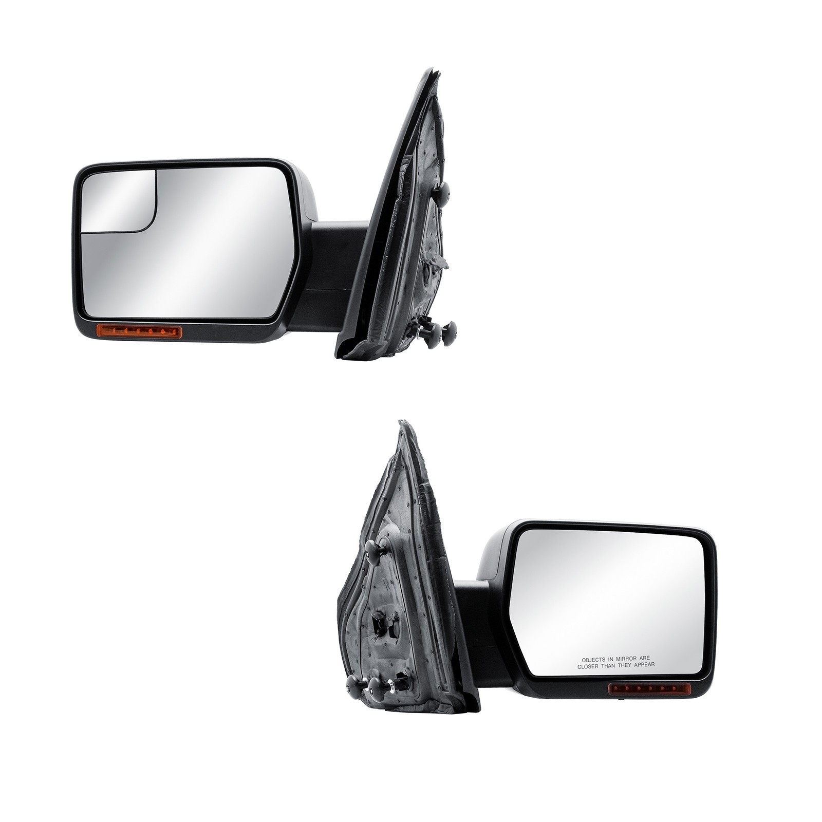 Left+Right Mirror Power Heat Turn Signal Light Puddle Light For 09-14 Ford F-150