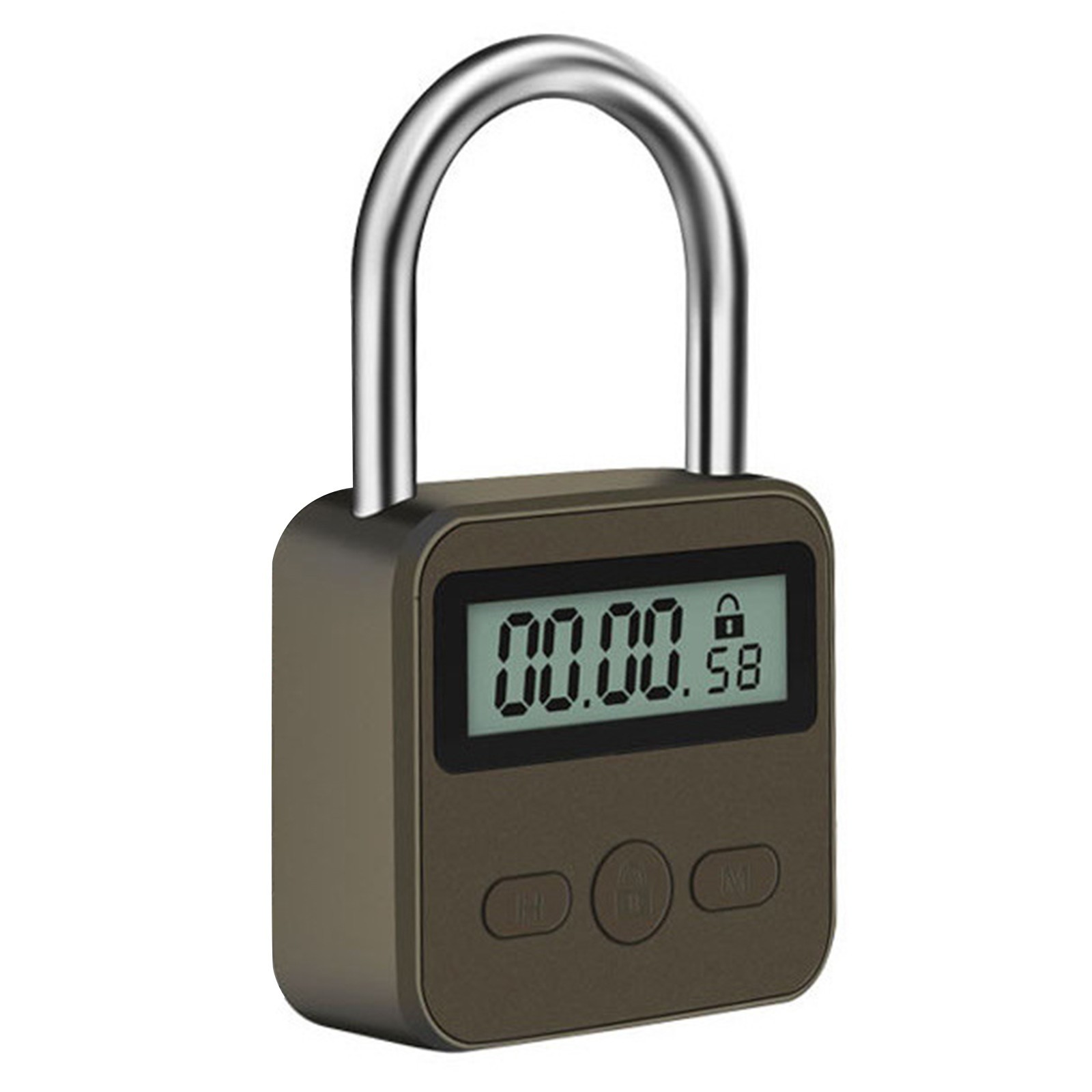 Multifunction Timer Padlock LCD Display Time Lock For Travel Waterproof