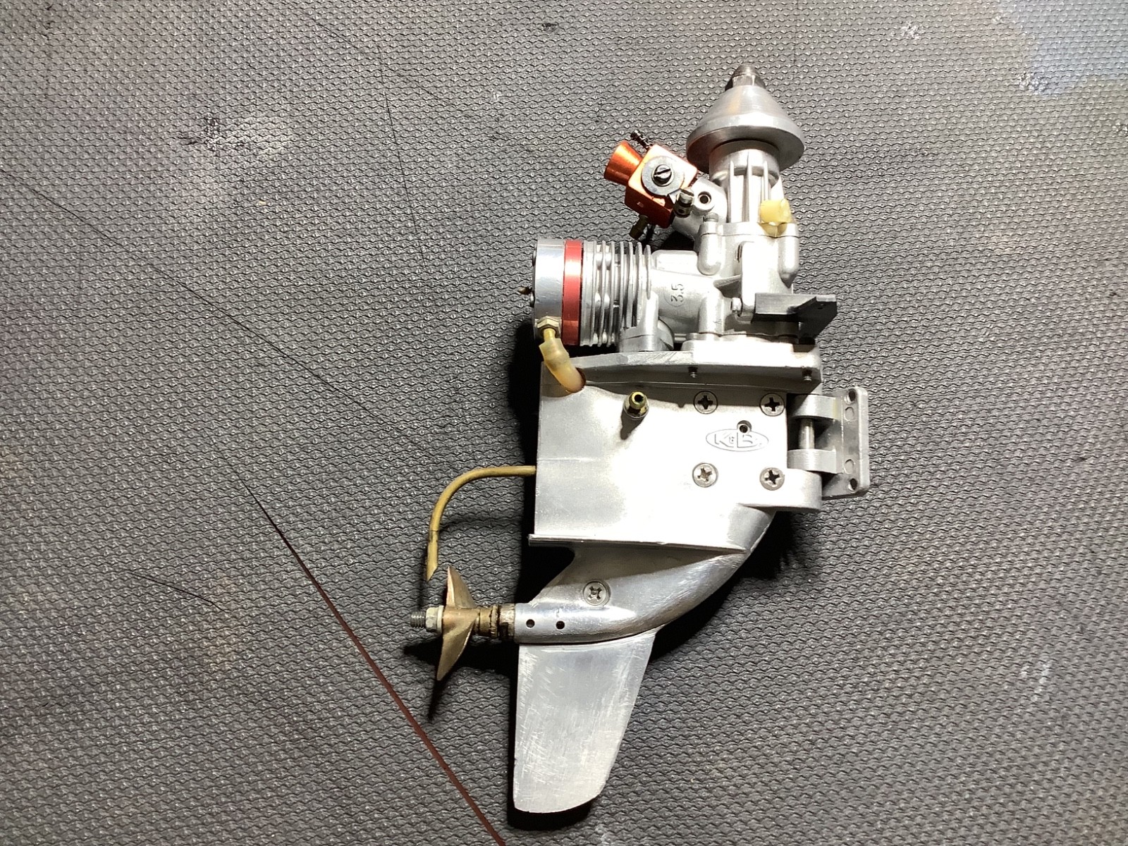 K&B 3.5cc .21 RC Boat Outboard Engine