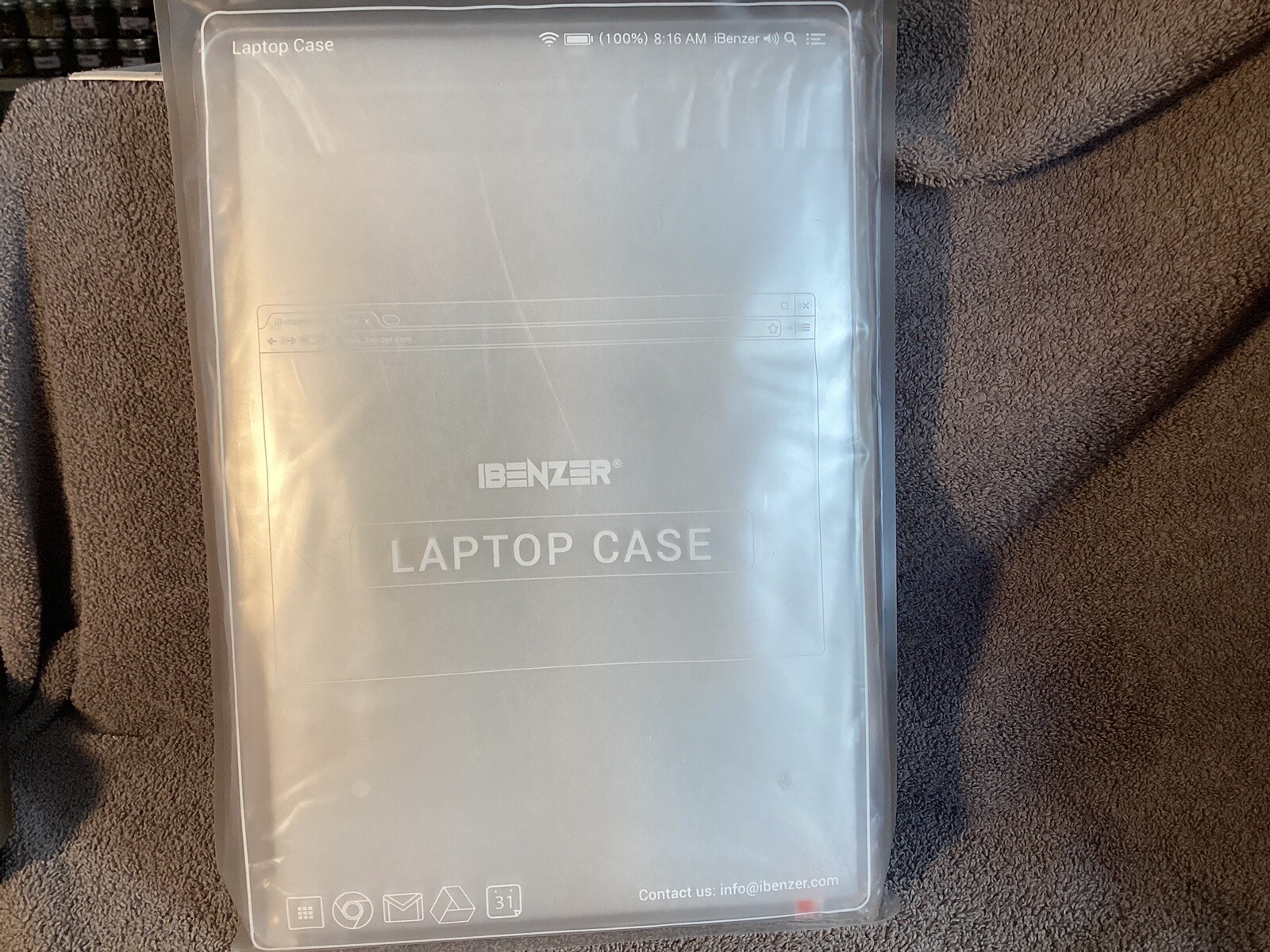 Benzer clear case cover for Macbook Air 13" with installation guide