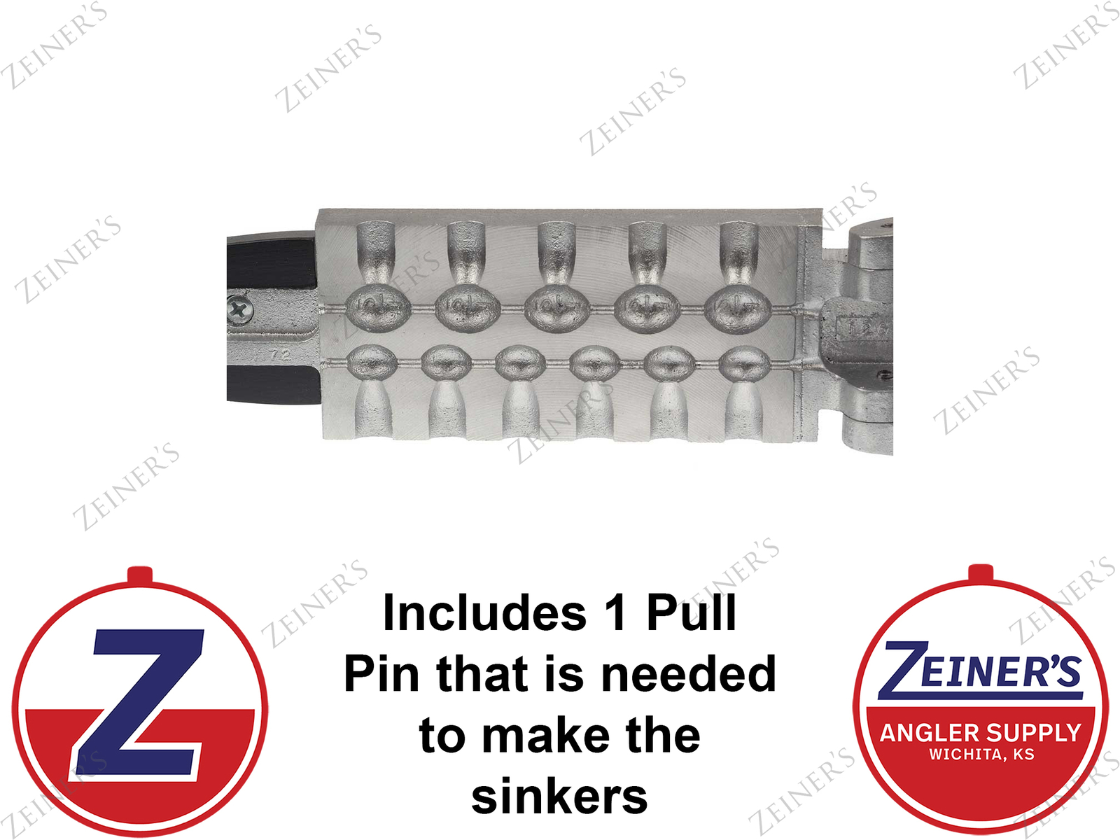 1172 New Do It Egg Sinker Mold 6 cavities of 1/4 and 5 cavities of 1/2 oz