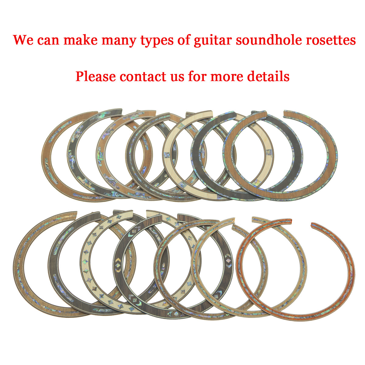 High Qaulity Acoustic Guitar Soundhole Maple Rosette Abalone Shell Inlay