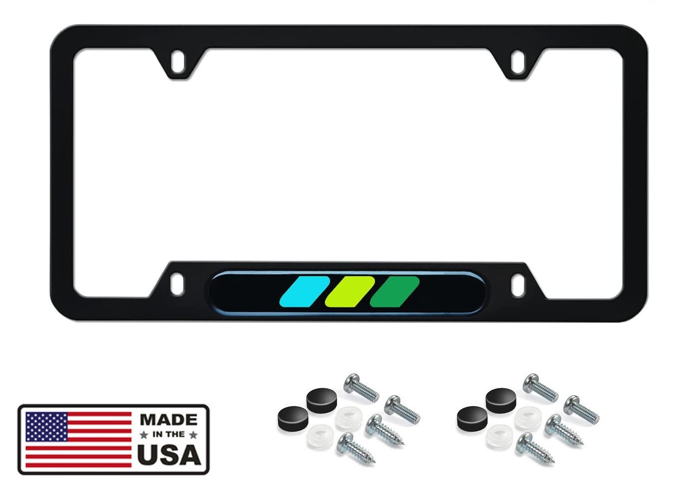 Toyota-Retro-HERITAGE-License-Plate-Frame-TRD-Offroad-Tacoma-FJ-Cruiser-Green