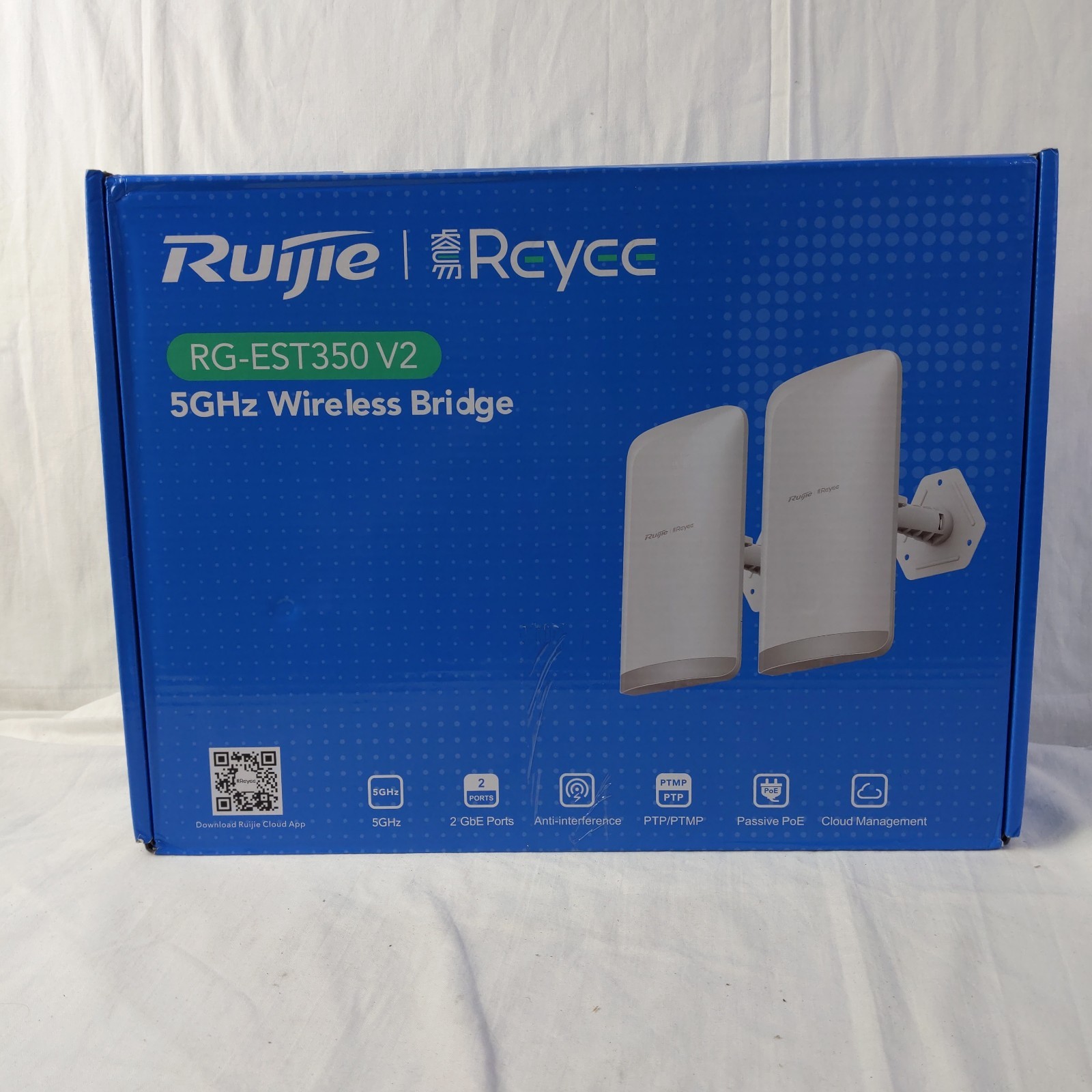 RG-EST350-V2(US) 5GHz DualStream 802.11ac  Wireless point to point Bridge 2-unit