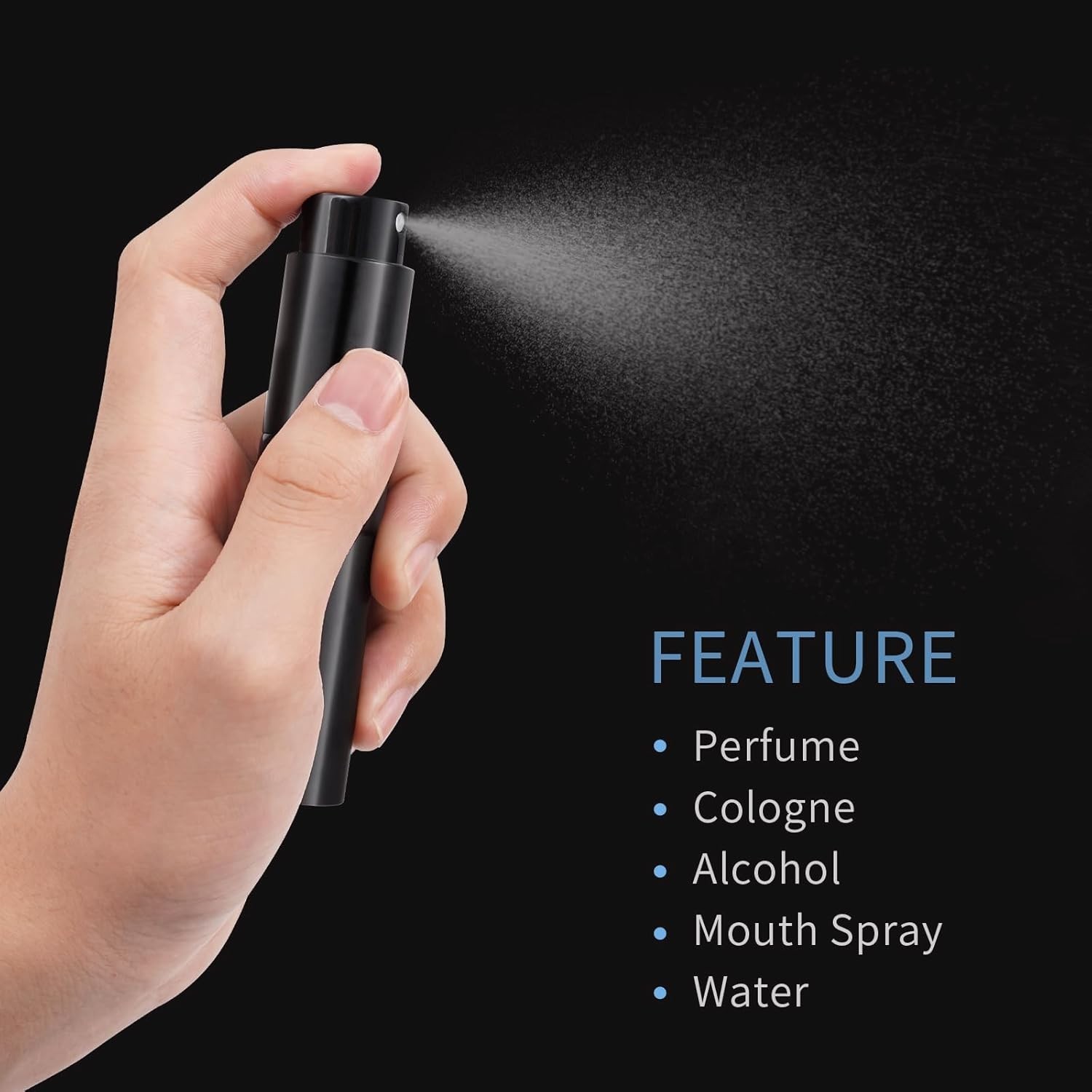 Putmhim 3Pcs 8ml Cologne Travel Bottle, Perfume Atomizer, Refillable Perfume