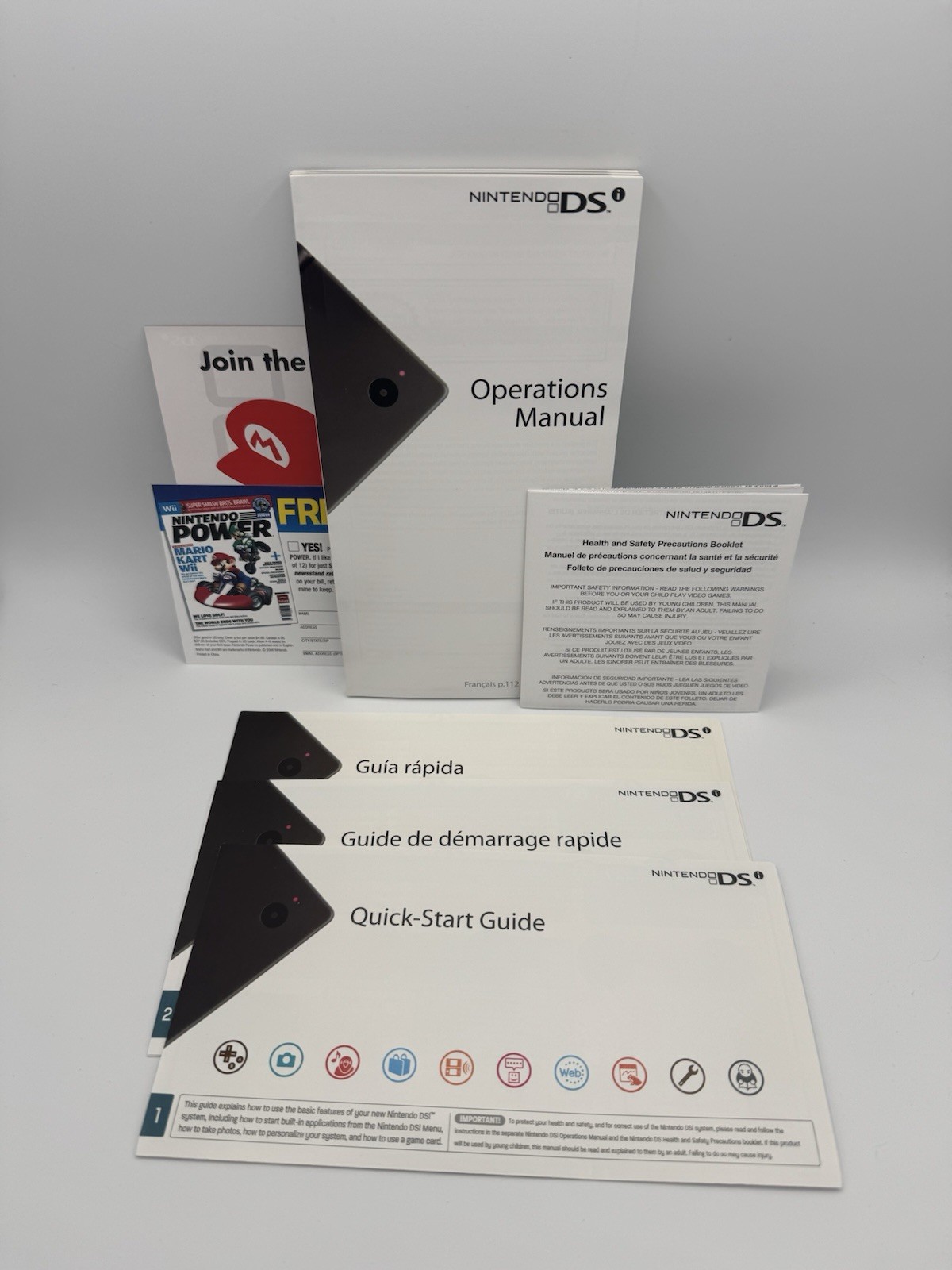 Nintendo DS Console System Instruction Manual Booklet