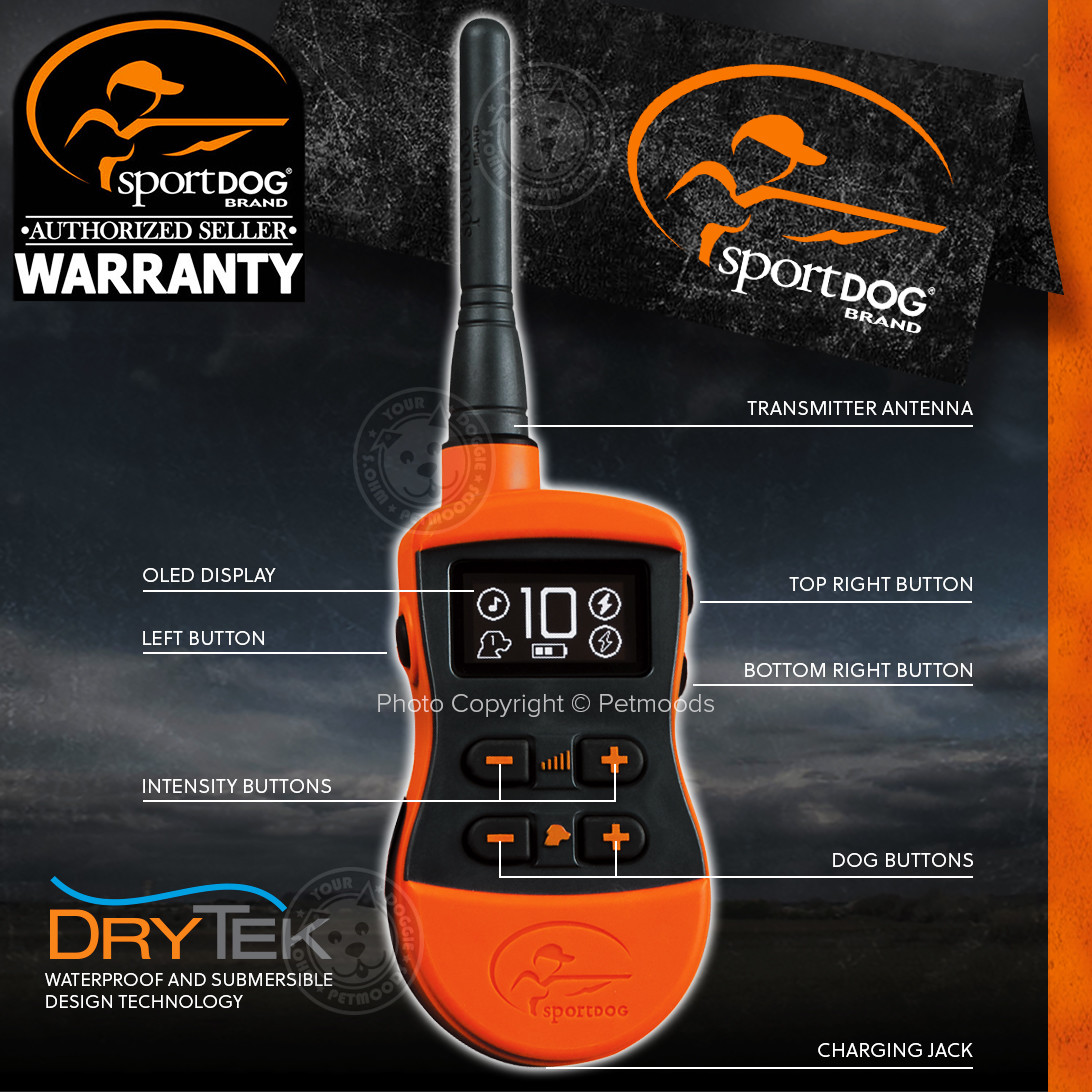 SportDOG SD-875 SportTrainer SD-875E Remote Dog Training Collar Orange 1/2 Mile