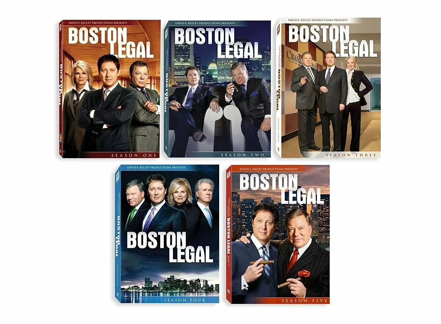 Boston Legal Complete Series Seasons 1-5 DVD Full Set Free Shipping New & Sealed