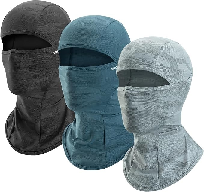 ROCKBROS Summer Balaclava Face Mask Cooling & Breathable Sun UV Protection 3PCS