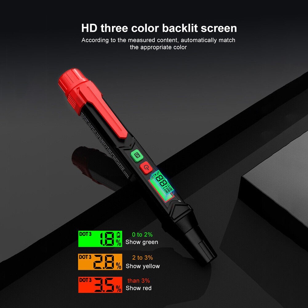 High Definition Backlit Display Auto Brake Fluid Tester for DOT3/DOT4/DOT51
