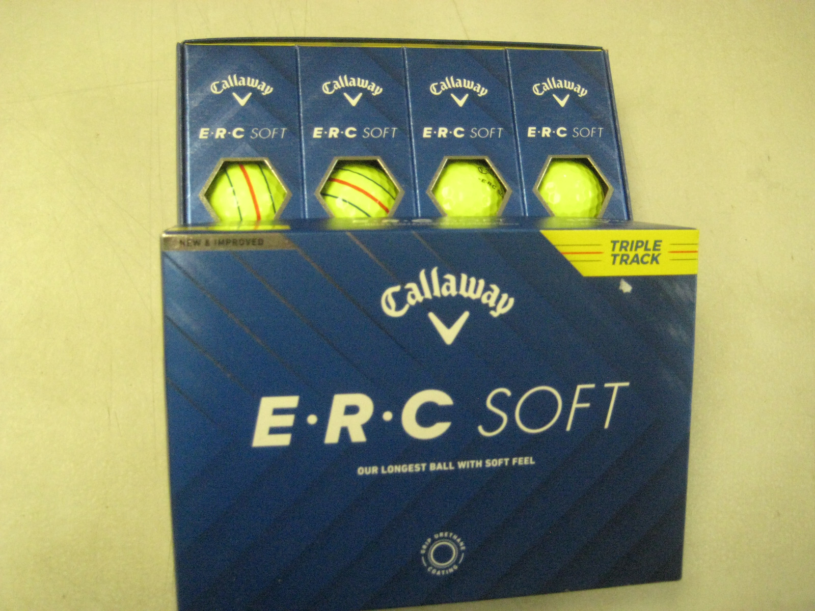 1 dozen BRAND NEW 2025 Callaway ERC Soft  Triple Track Yellow