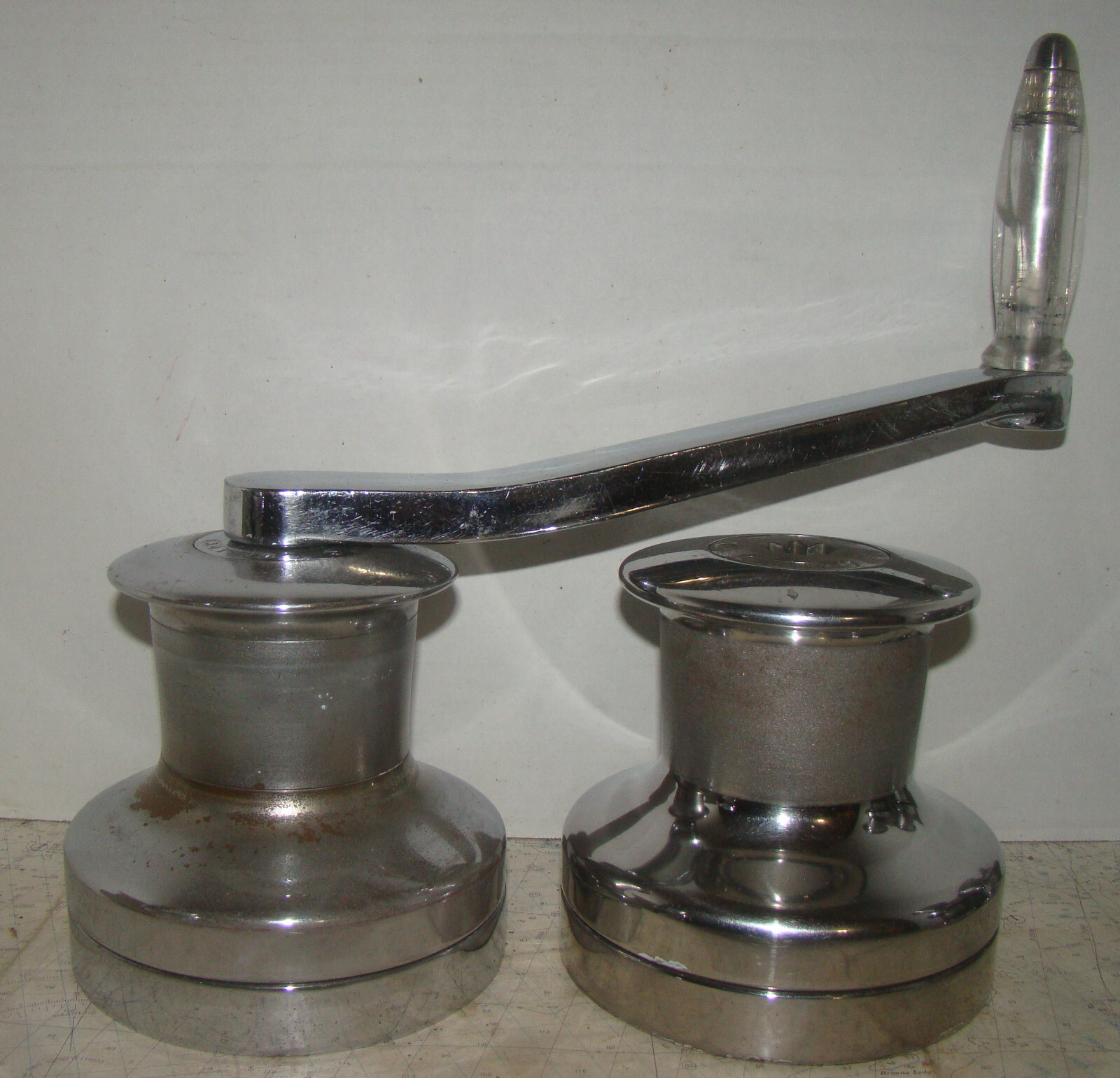 Barlow 24 Chromed Bronze 2 Speed Winch -Cleaned & Serviced