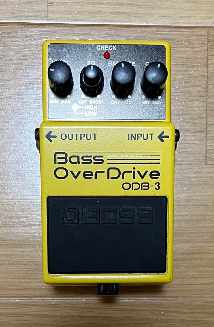 BOSS ODB-3 Bass Over Drive Guitar Effect Pedal Yellow Red Hot Chili Peppers Gear