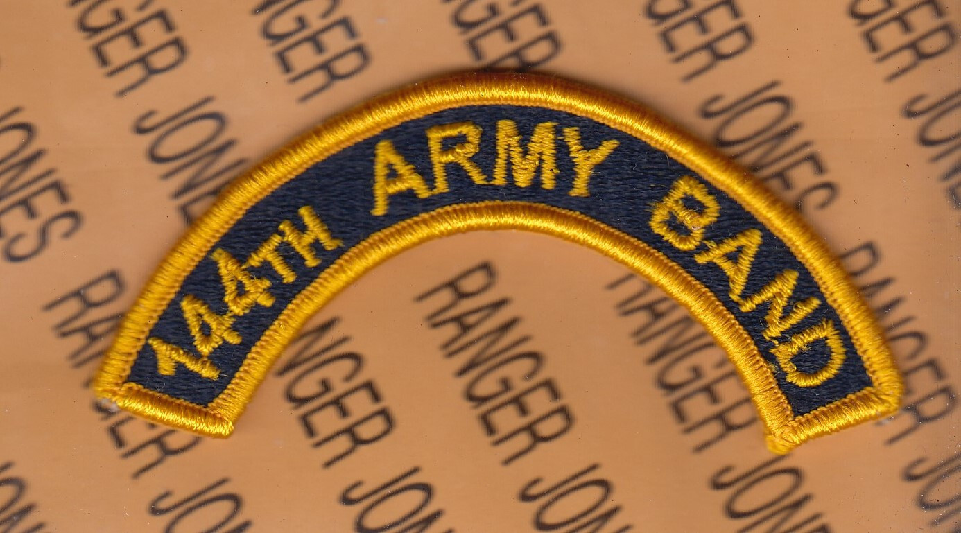US Army 144th ARMY BAND ~4" tab patch m/e
