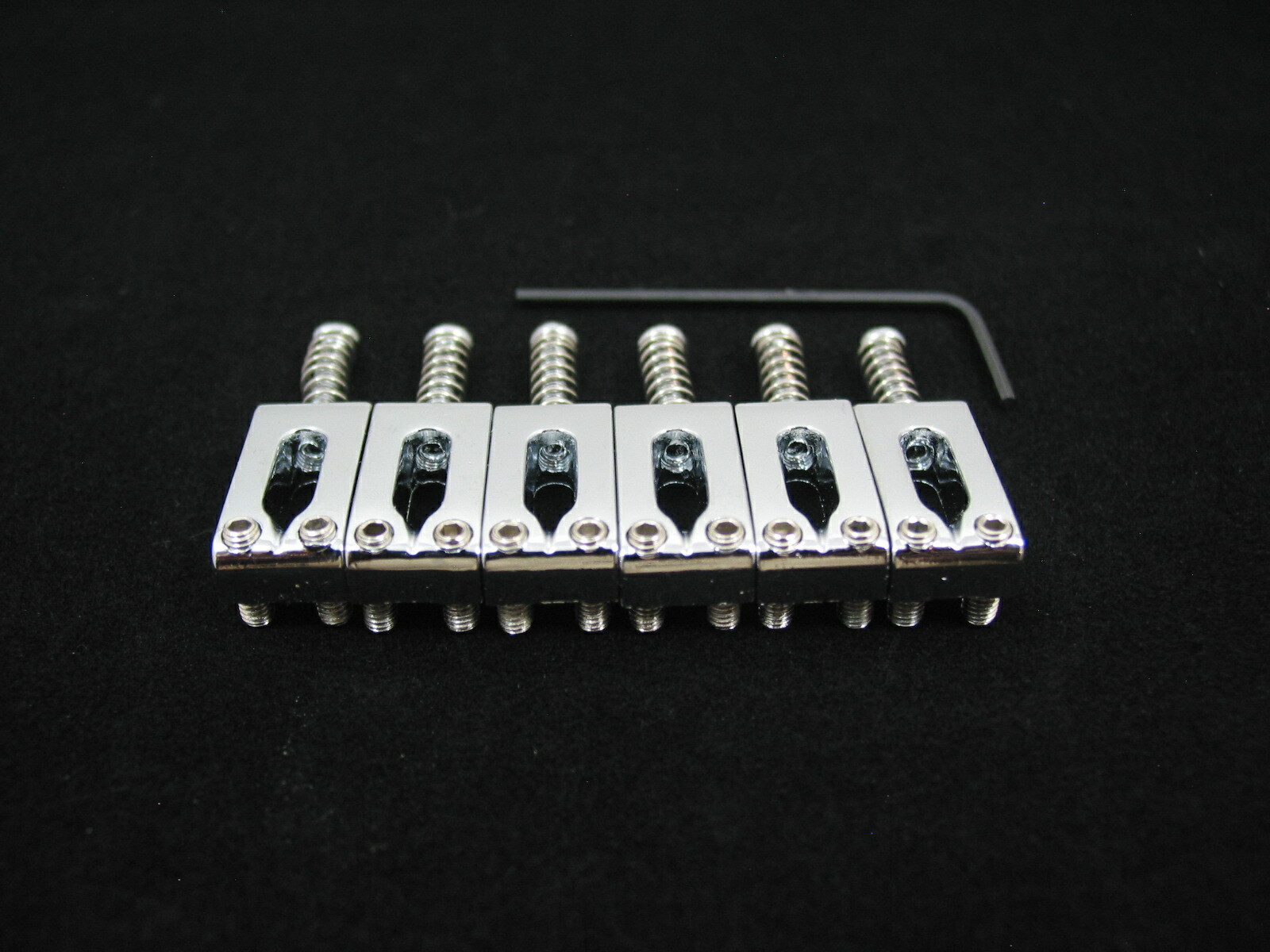 Chrome Bridge Saddles For Stratocaster Telecaster, Squier & Strat Style Guitars